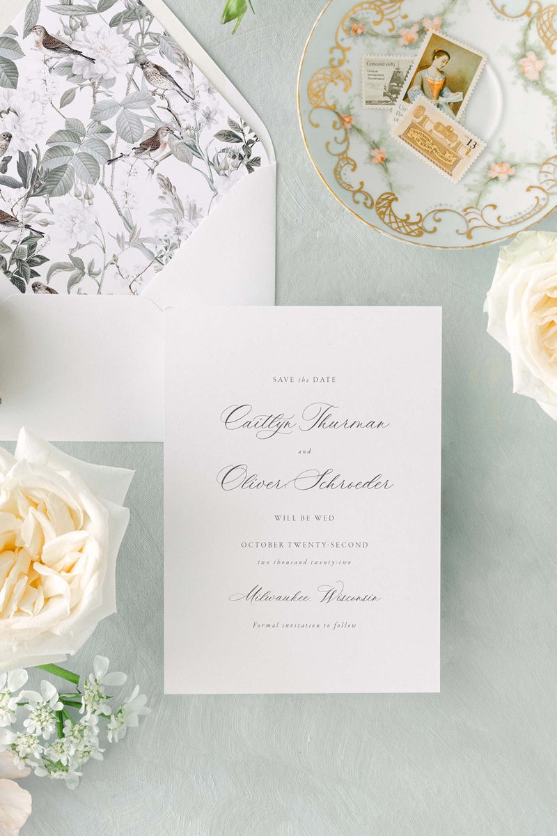 A comprehensive wedding stationery checklist from wedding signage and stationery boutique Lily & Roe Co.