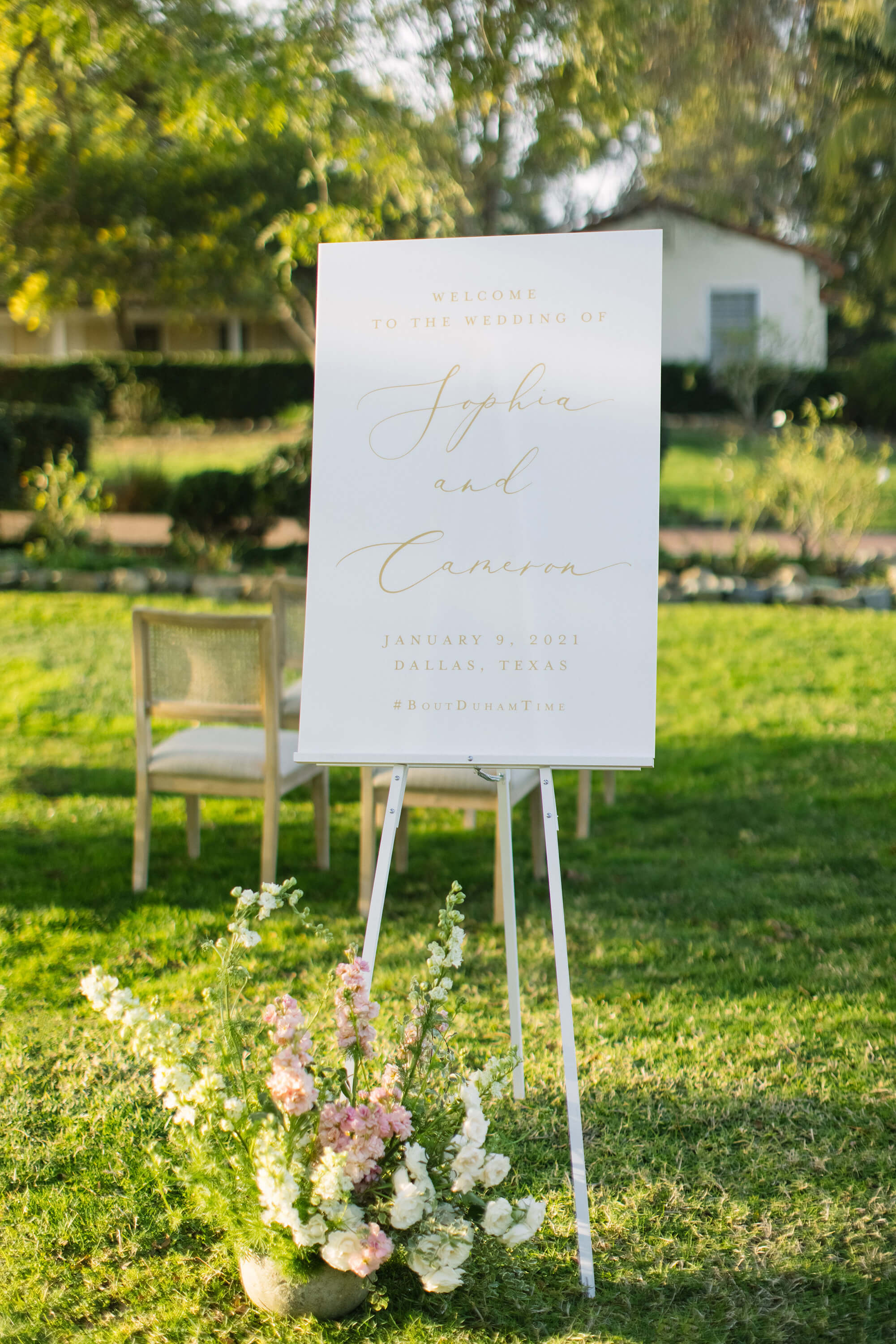 Acrylic Welcome To Our Wedding Signs | The Madison