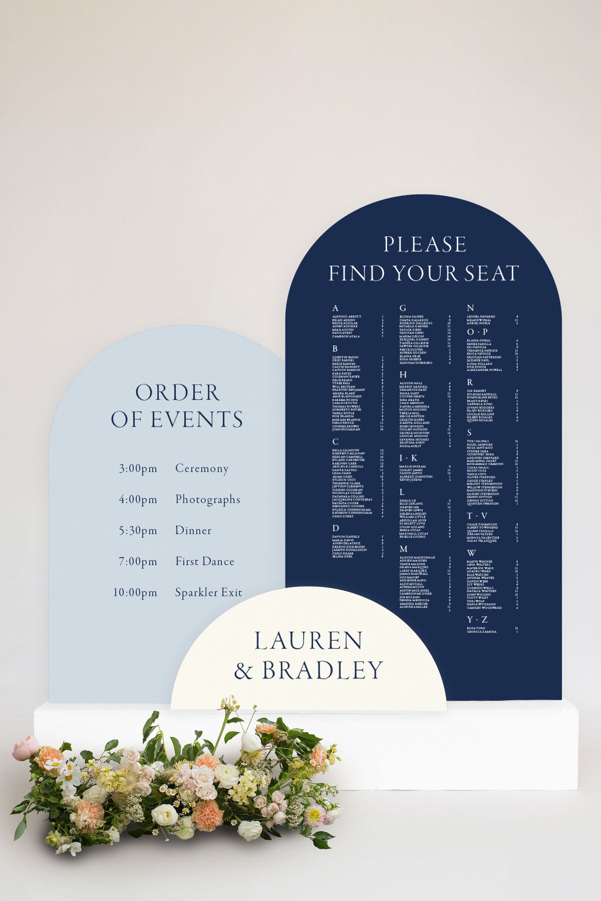 Acrylic Wedding Signage Lily Roe Co.