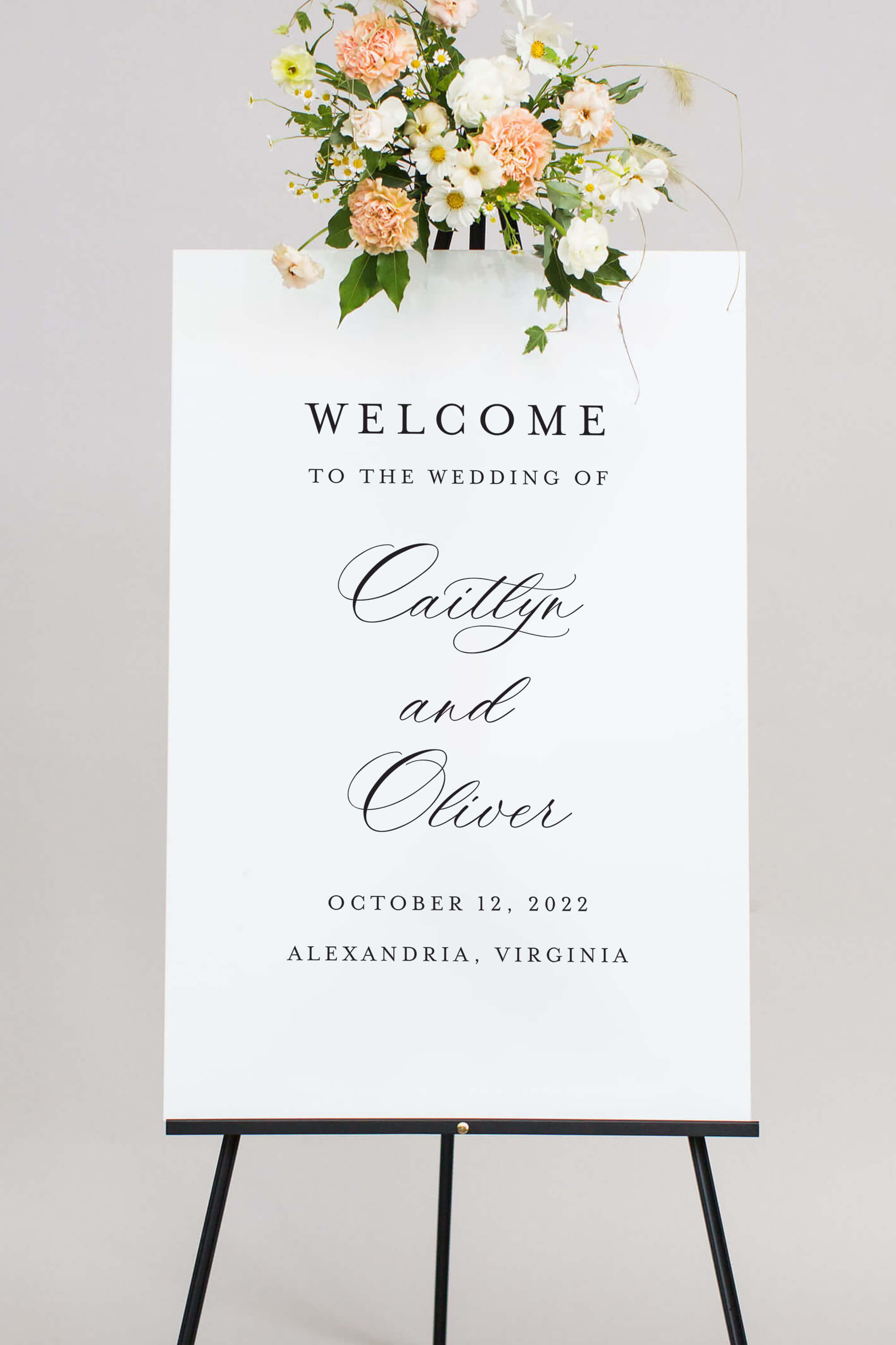 Acrylic Welcome Wedding Signs Lily Roe Co.