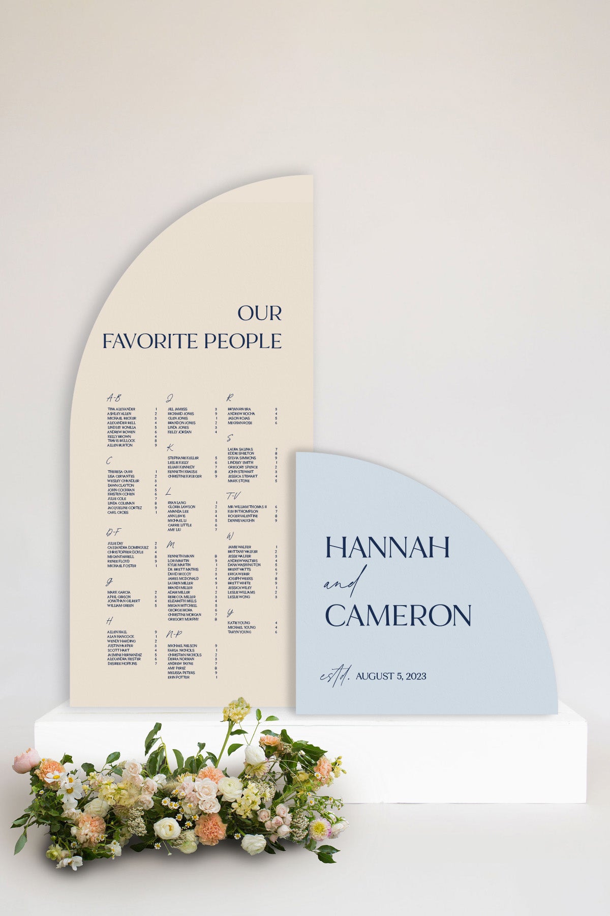 Arch Wedding Welcome Sign Lily Roe Co.