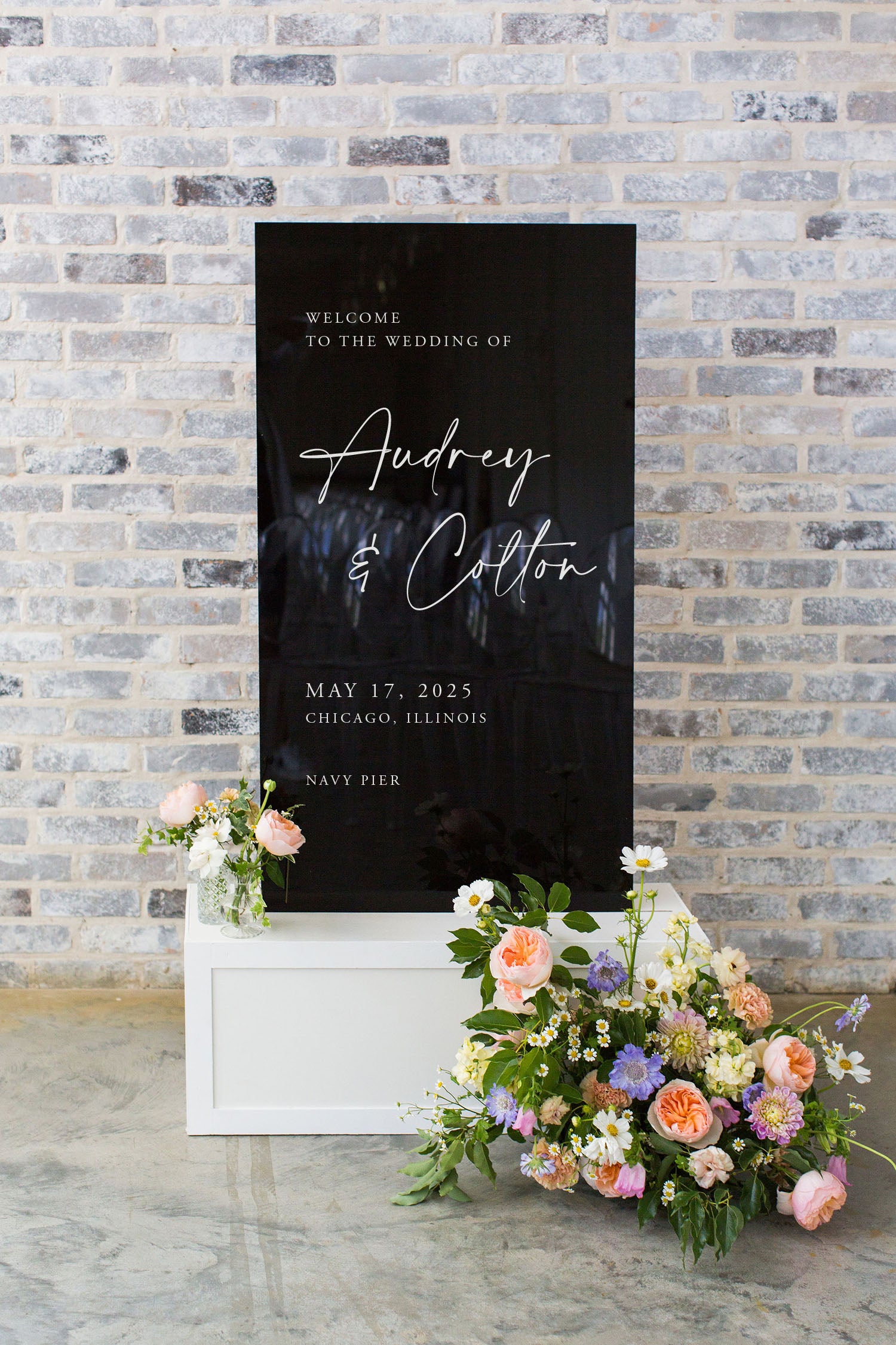 Welcome Wedding Sign Acrylic | The Autumn