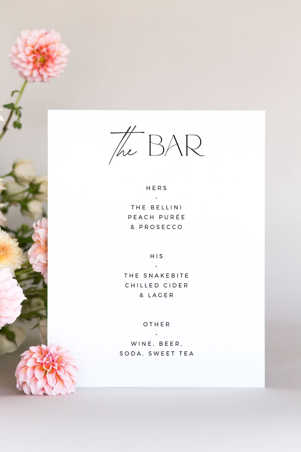 Smokey Black Bar Sign - Acrylic Bar Sign - Wedding Signage - Wedding Decoration - Reception Signage - Bar online Menu - Drinks Menu Wedding Sign