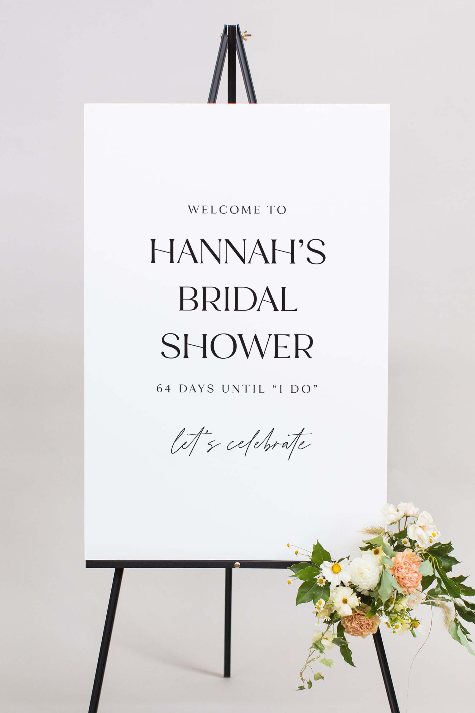 Bridal Shower Welcome Sign Foam Board