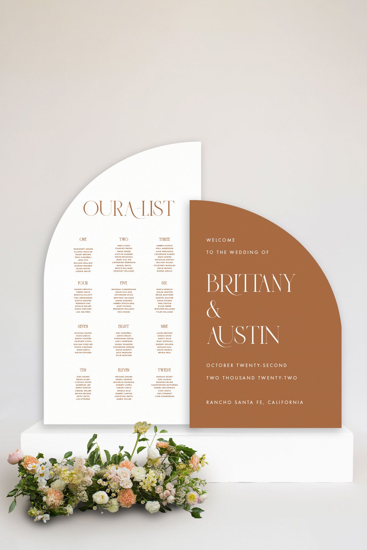 Wedding Welcome Sign Set | The Brittany, image size:1200x1800