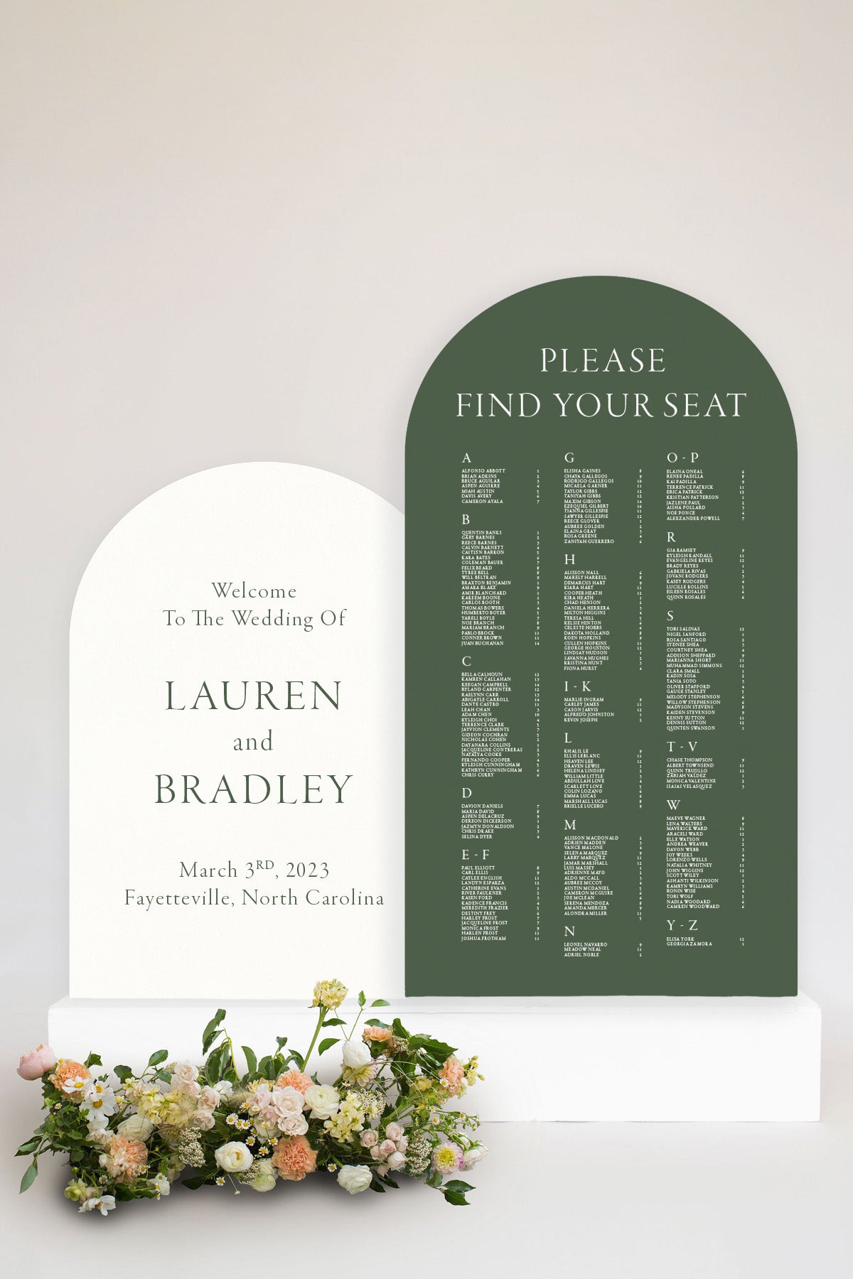 Ceremony Signage Lily Roe Co