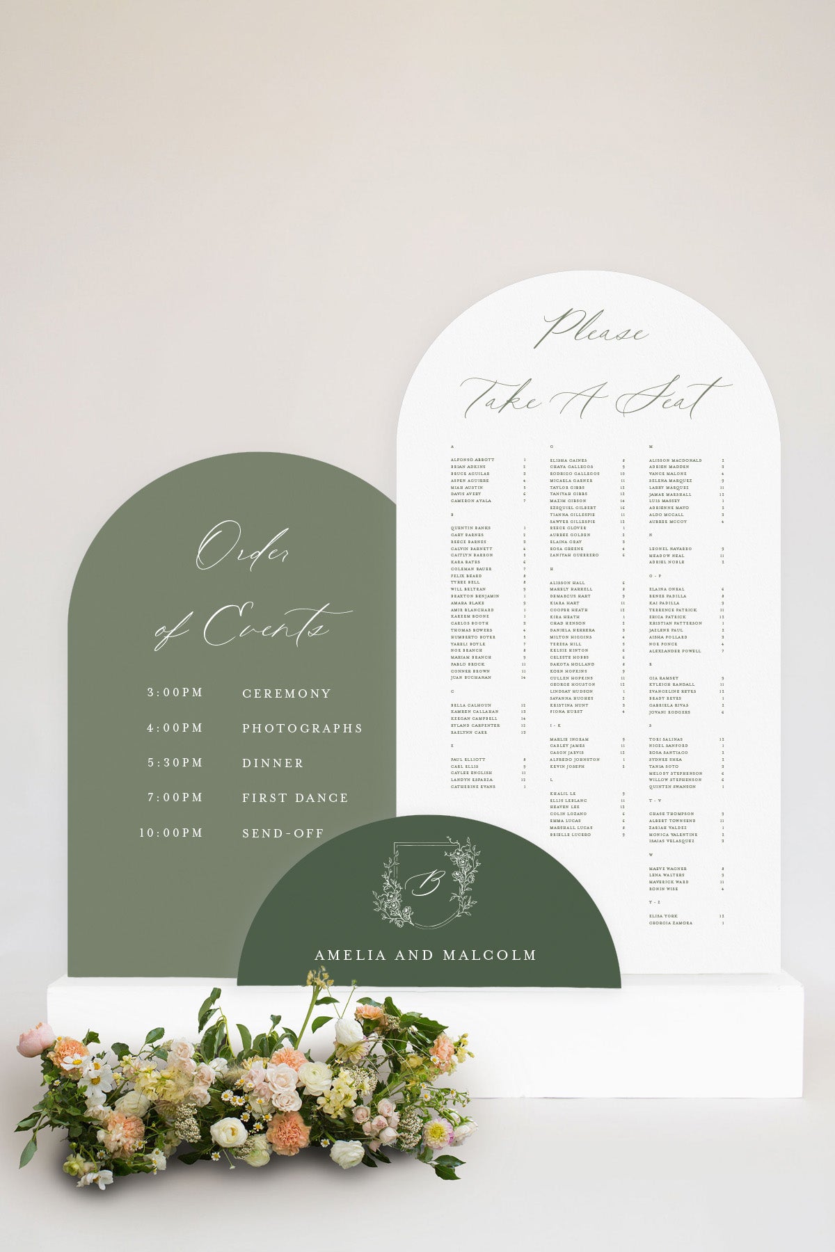 Ceremony Wedding Signage Lily Roe Co.