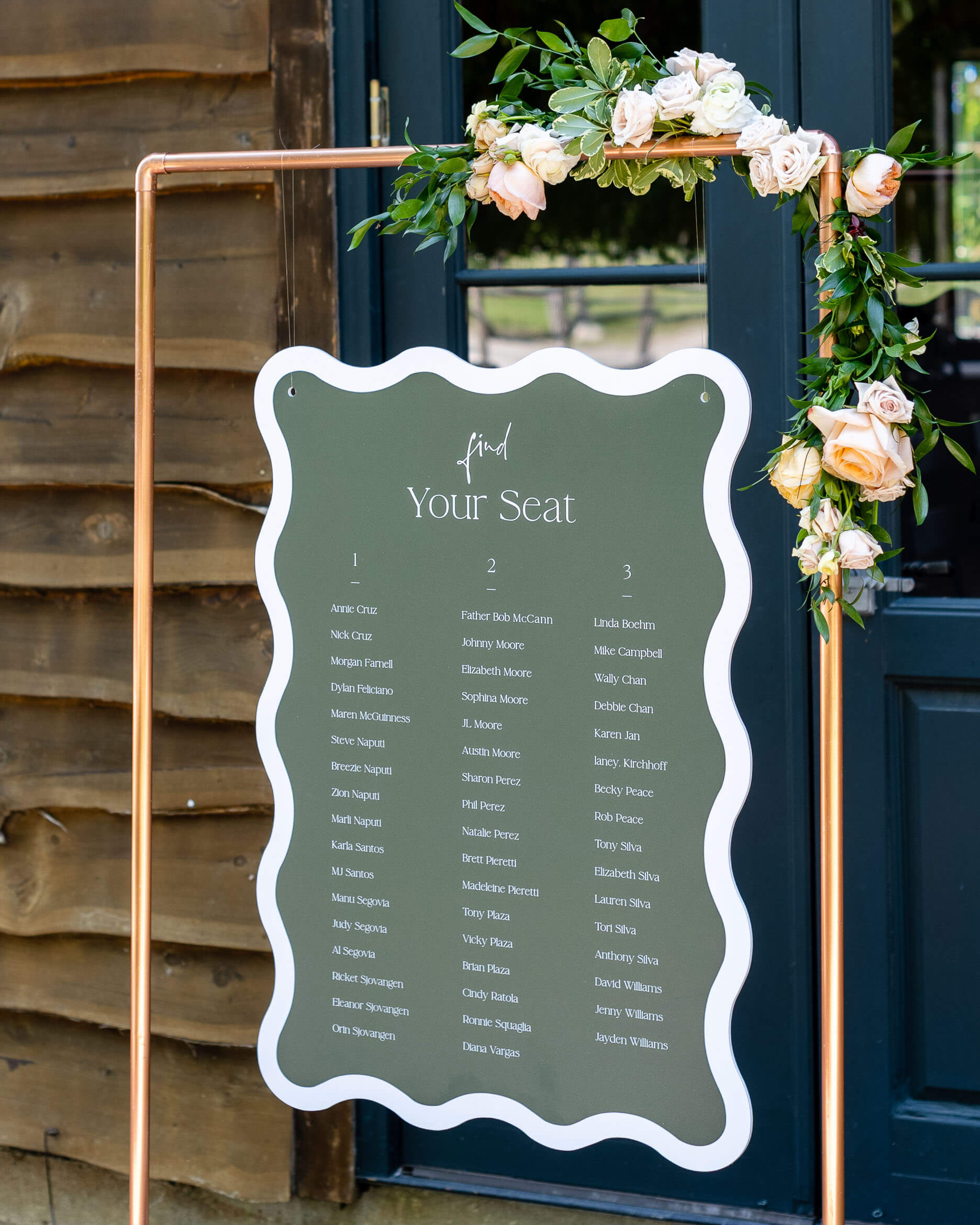 Custom Wedding Seating Chart Lily Roe co