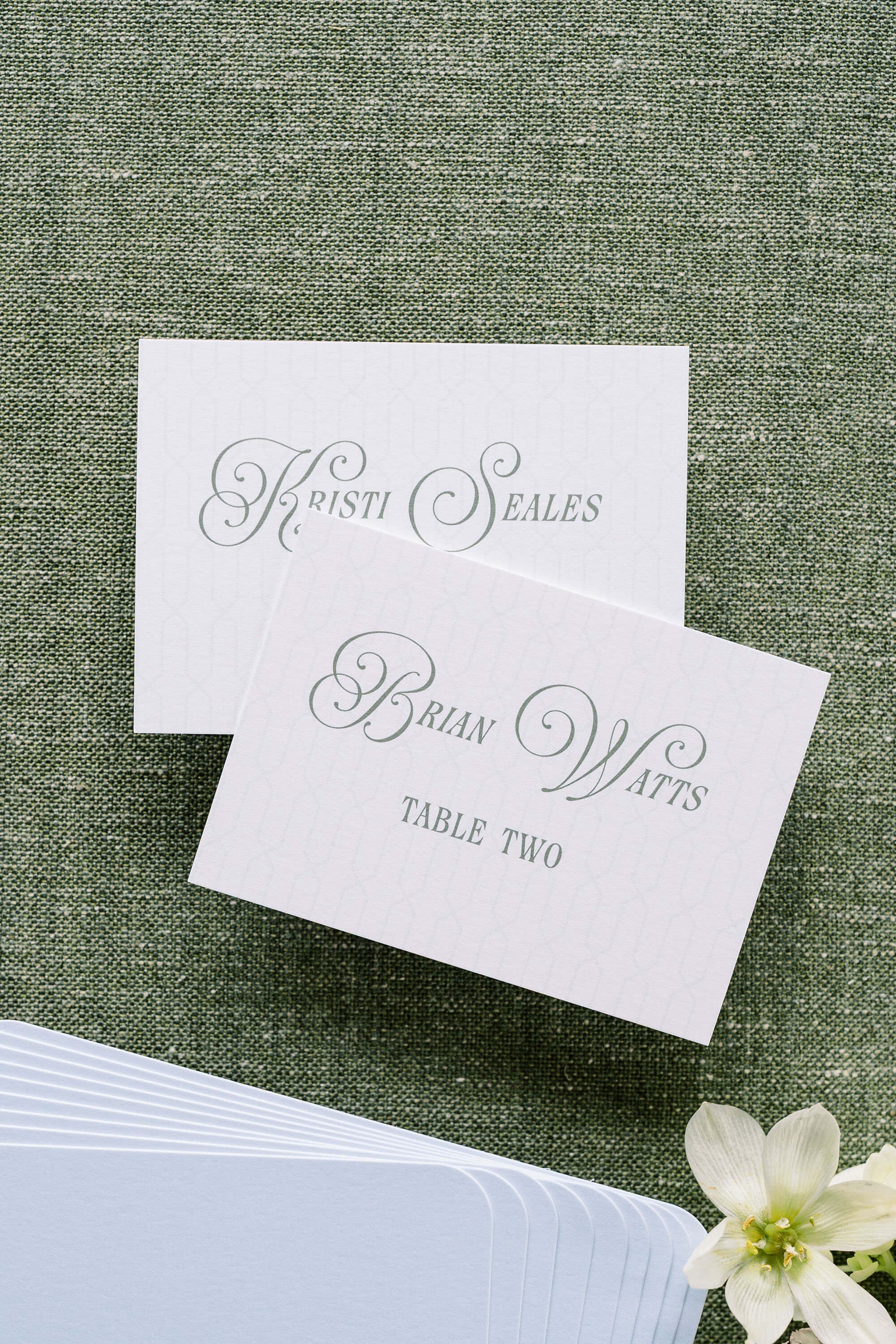 Garden Wedding Place Cards