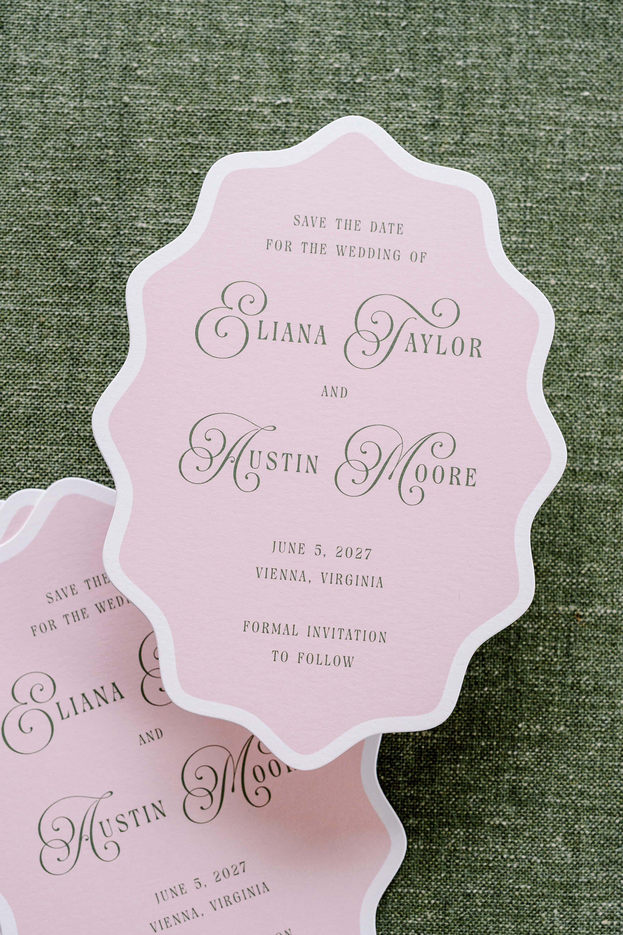 Romantic Garden Save The Date Card