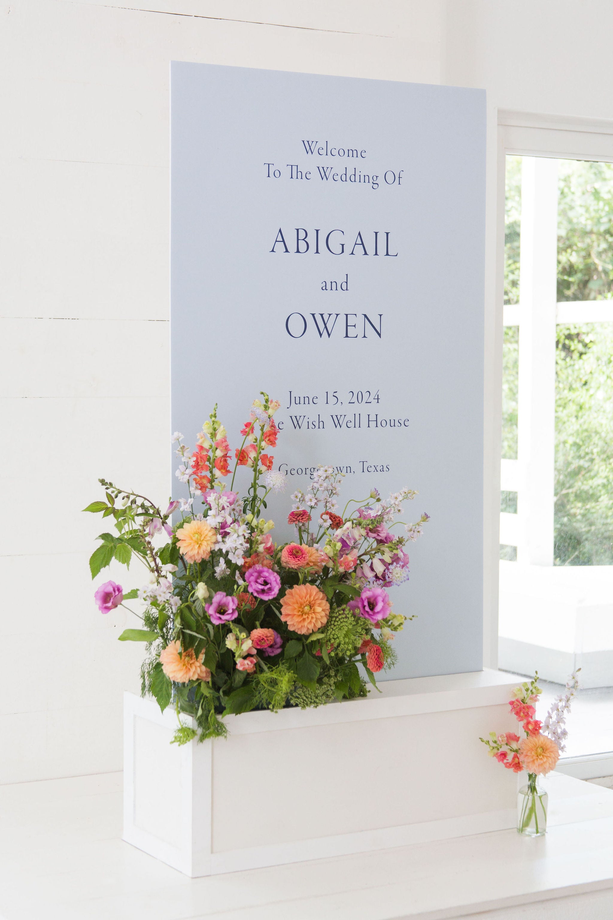 Welcome Sign Wedding | The Lauren