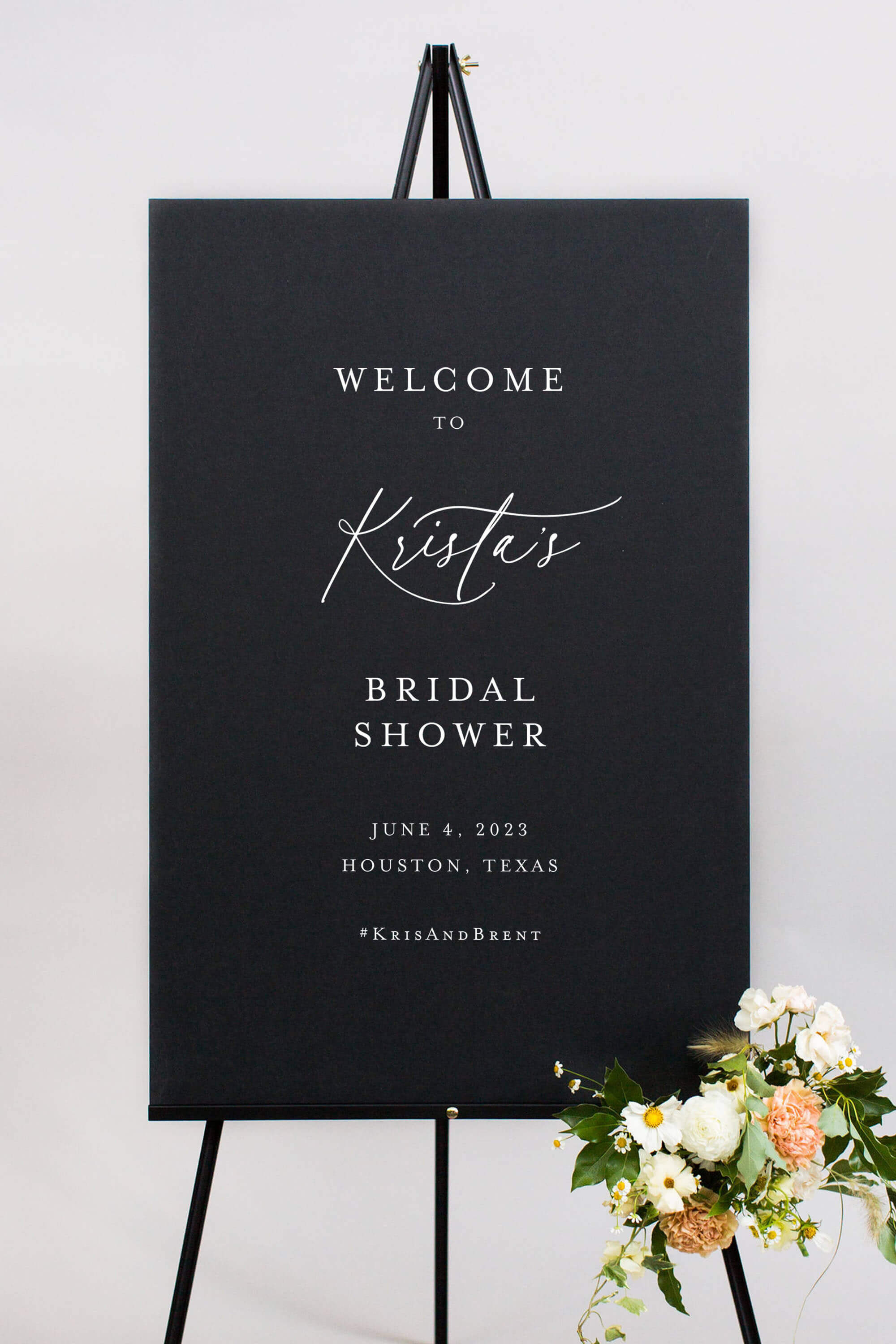 Wedding Shower Welcome Sign | The Krista