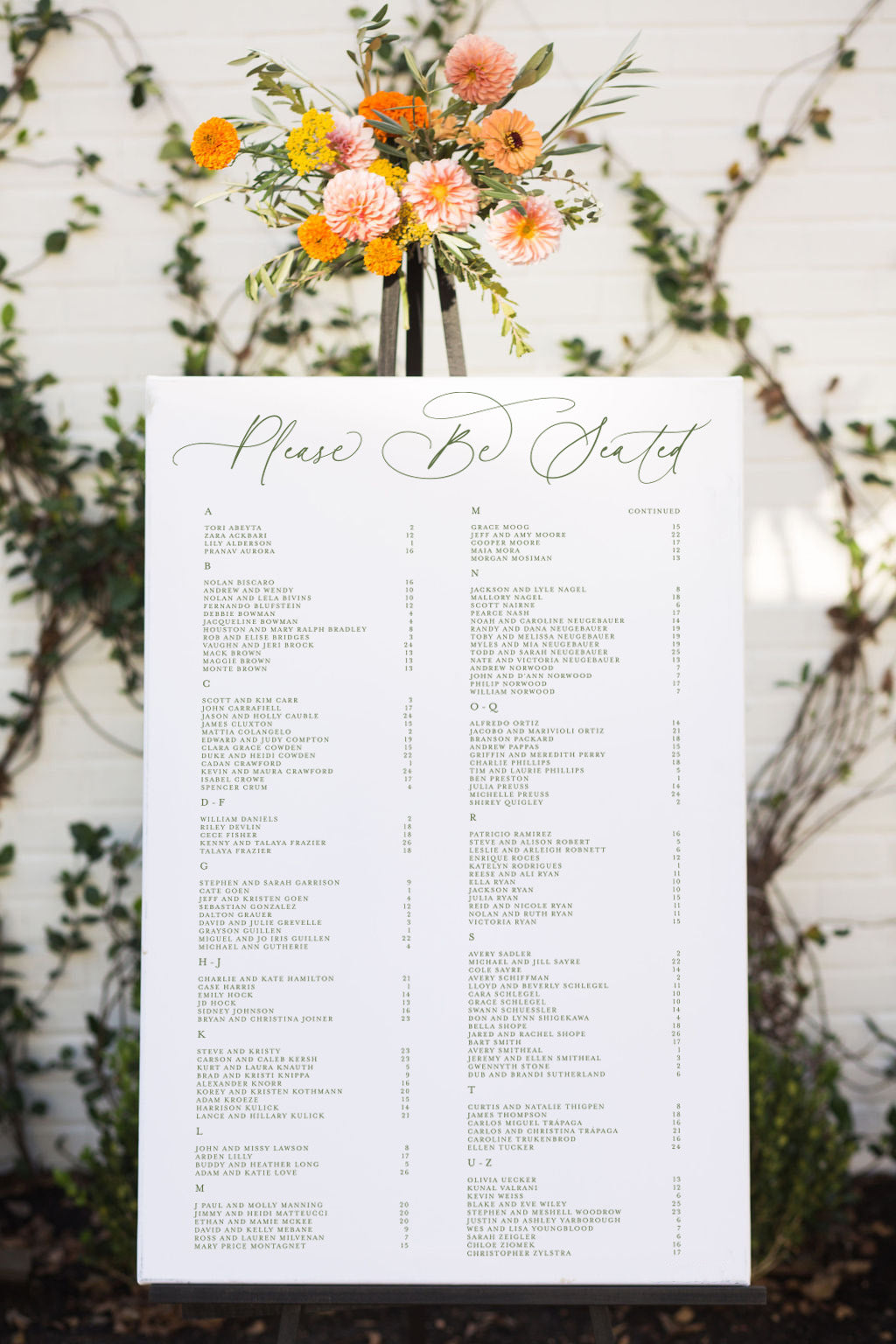 Please Be Seated Wedding Sign