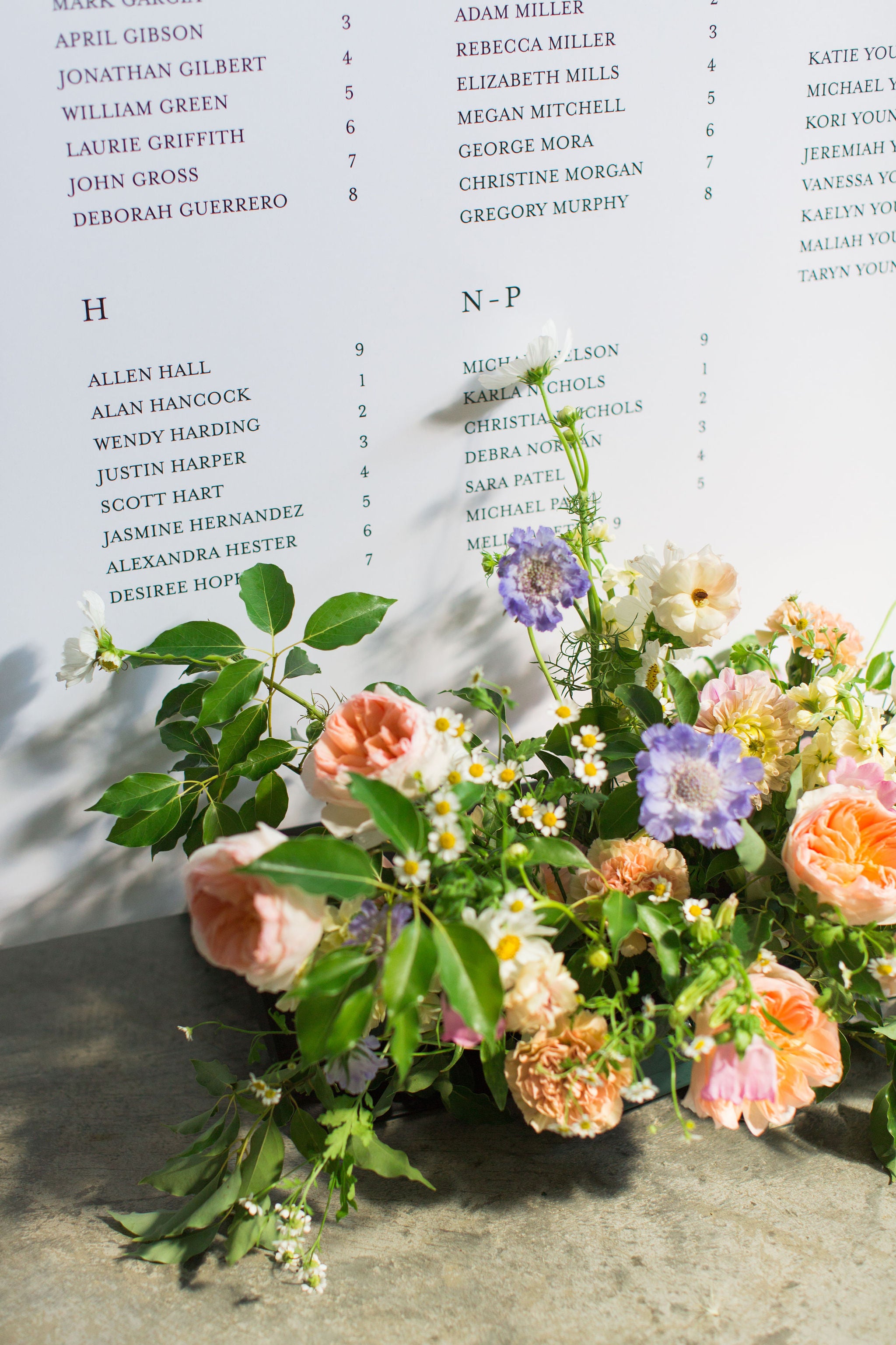The Krista | Wedding Seating Chart
