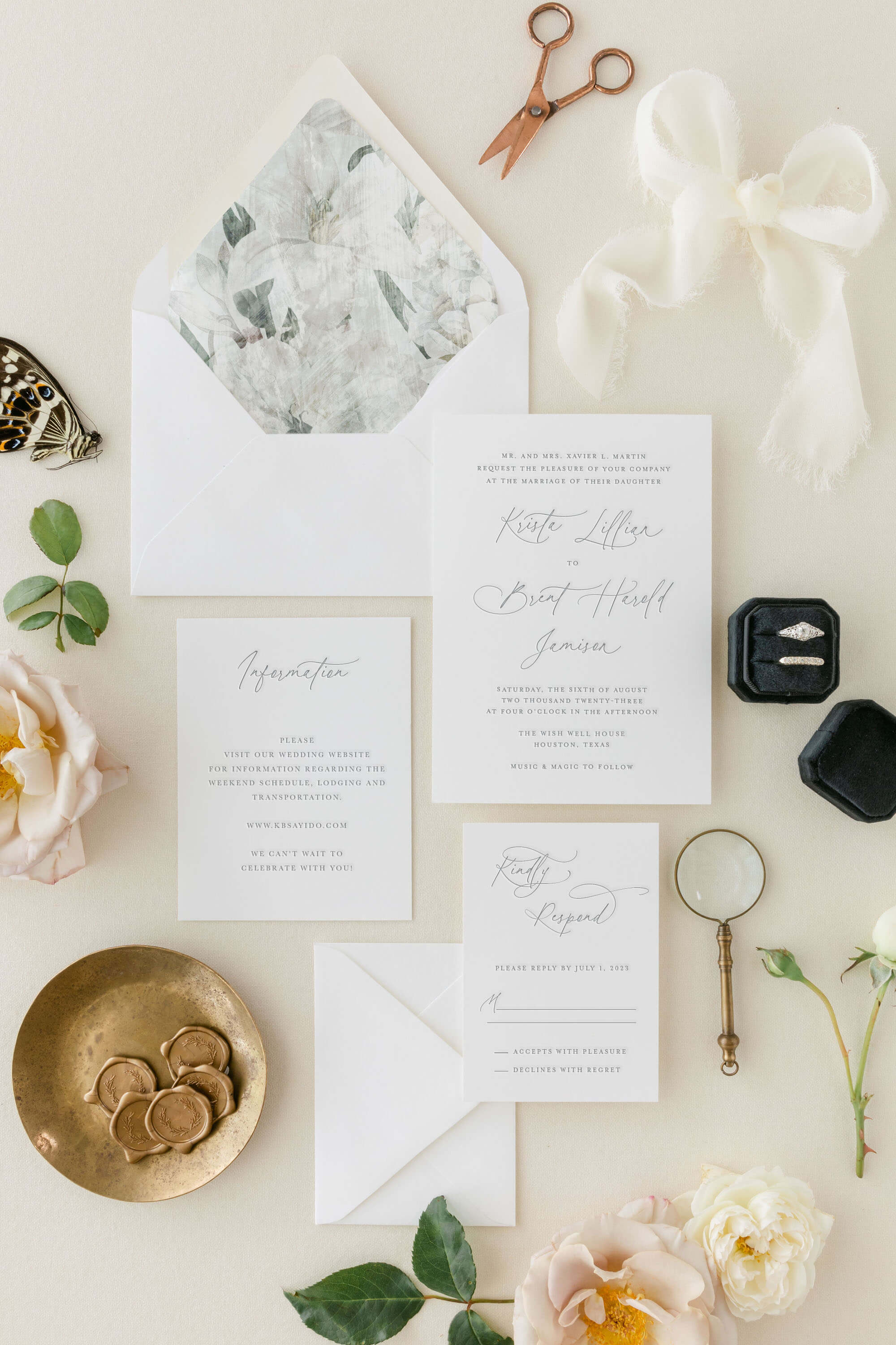 Letter Press Wedding Invitations
