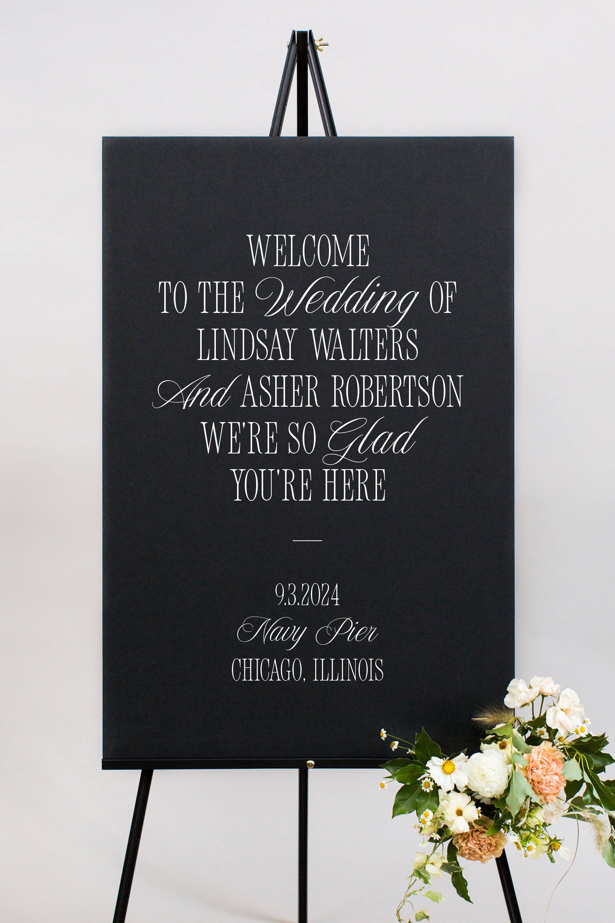 Wedding Welcome Sign | The Lindsay I
