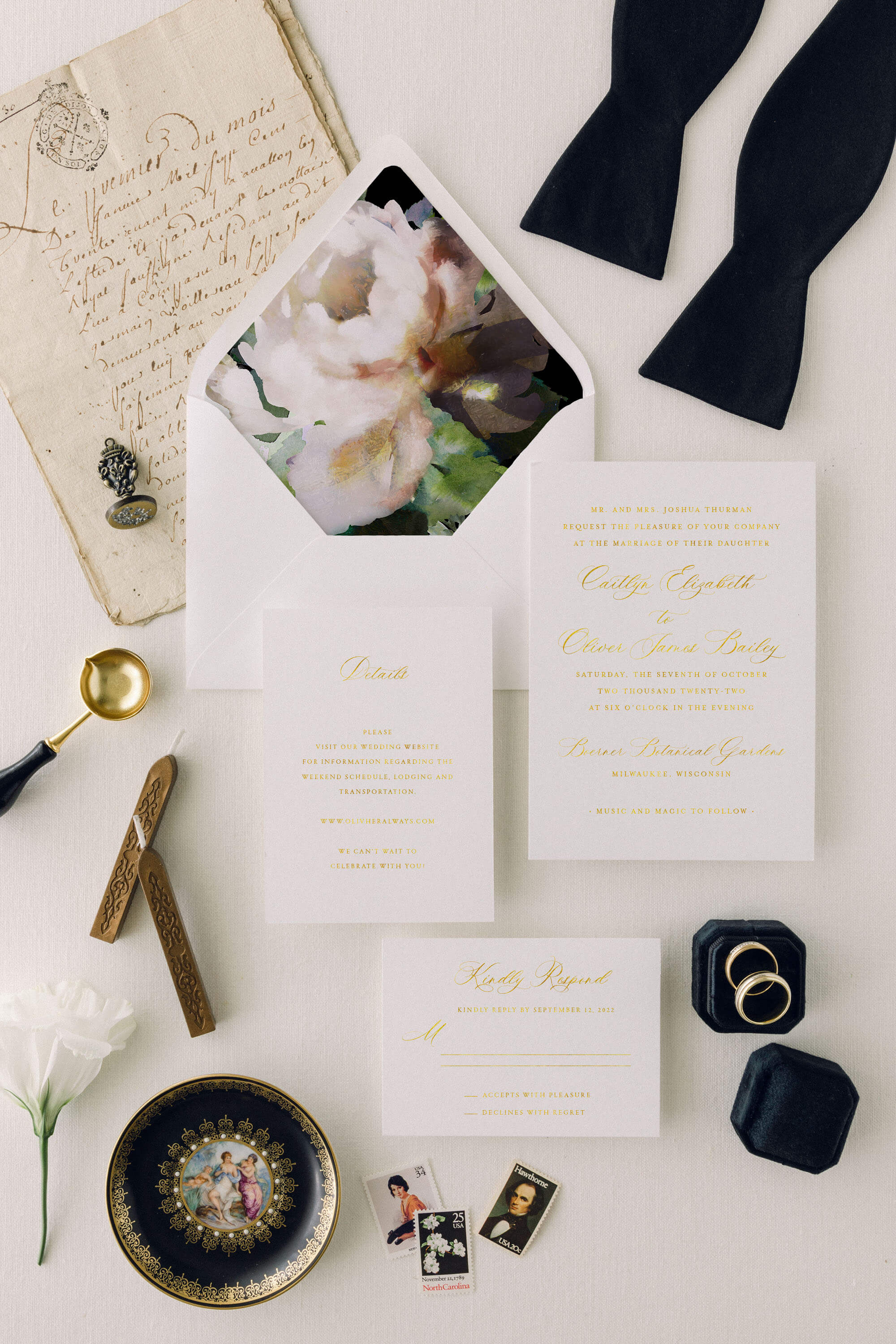 Luxurious Wedding Invitations Lily Roe Co.