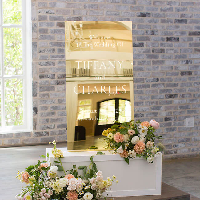 Wedding Mirror Sign Lily Roe Co