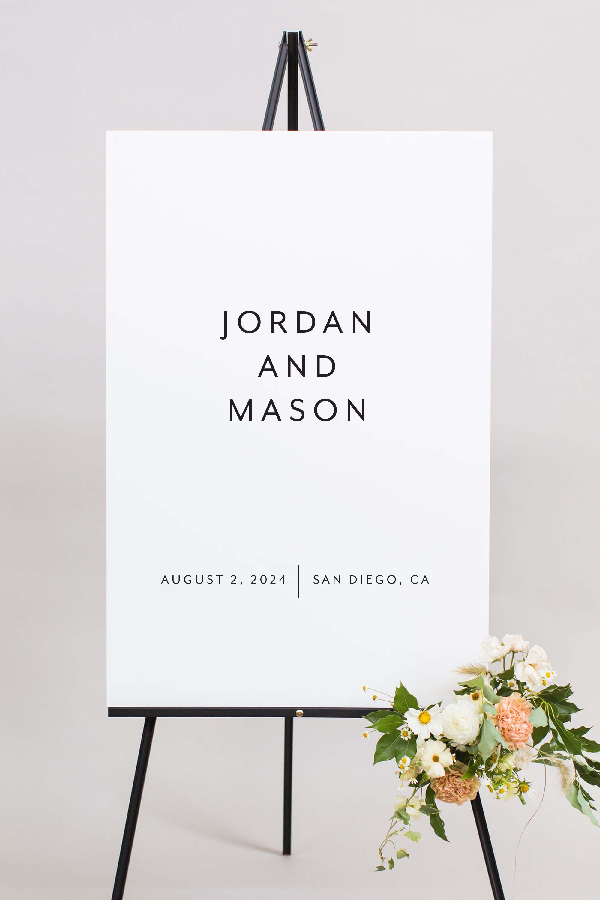 Modern Wedding Sign