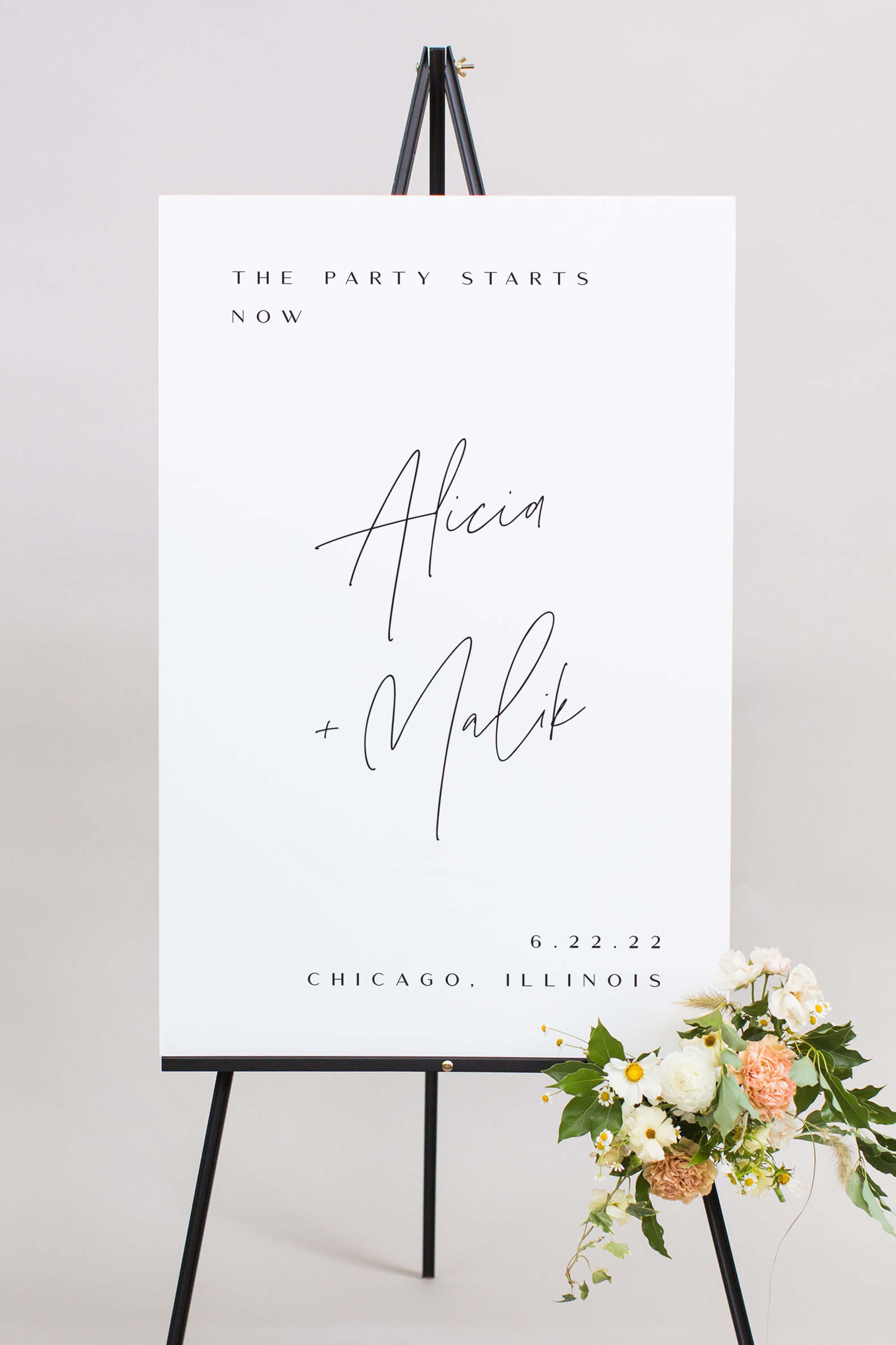Modern Wedding Welcome Sign Lily Roe Co.