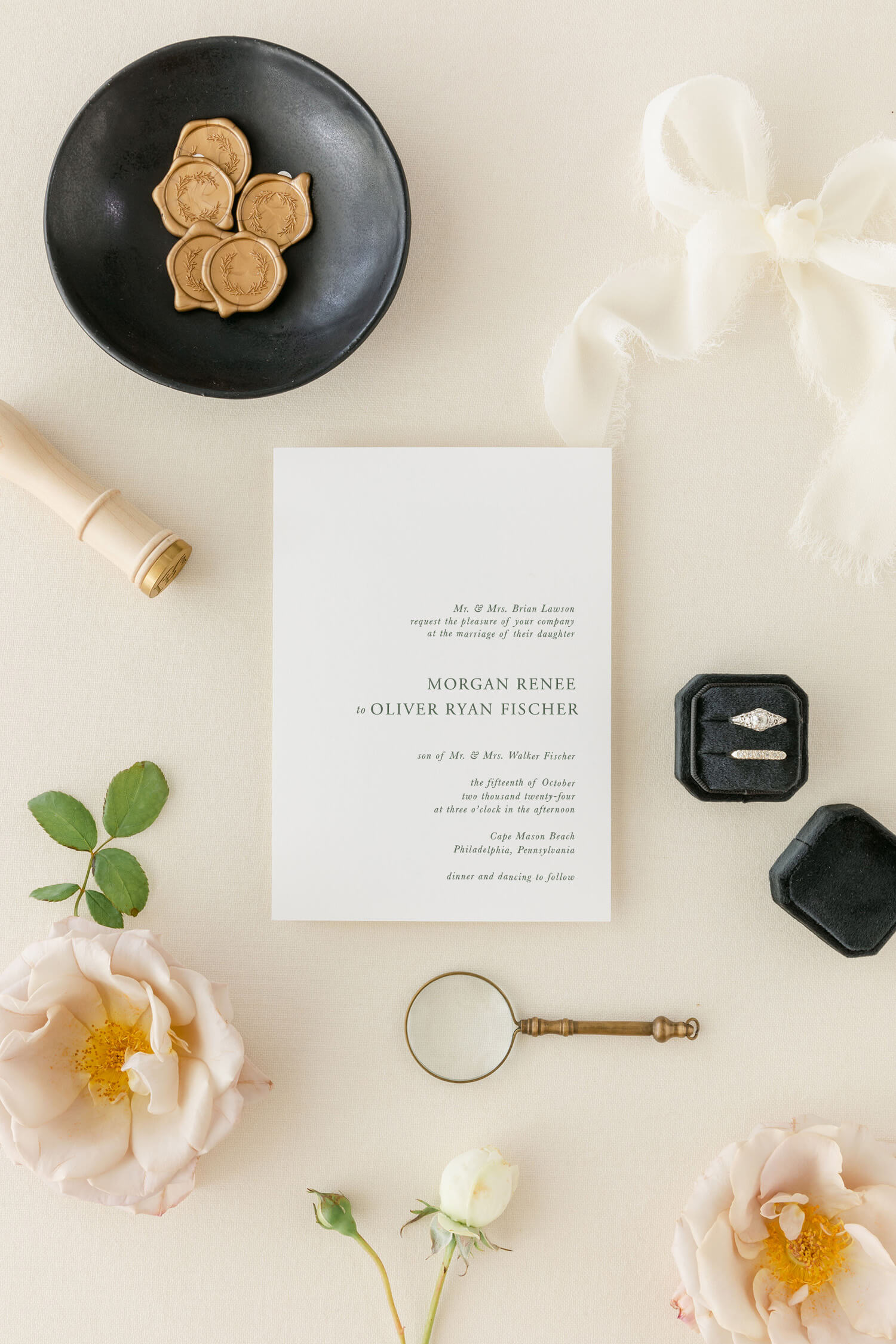 Traditional Wedding Invitations | The Morgan