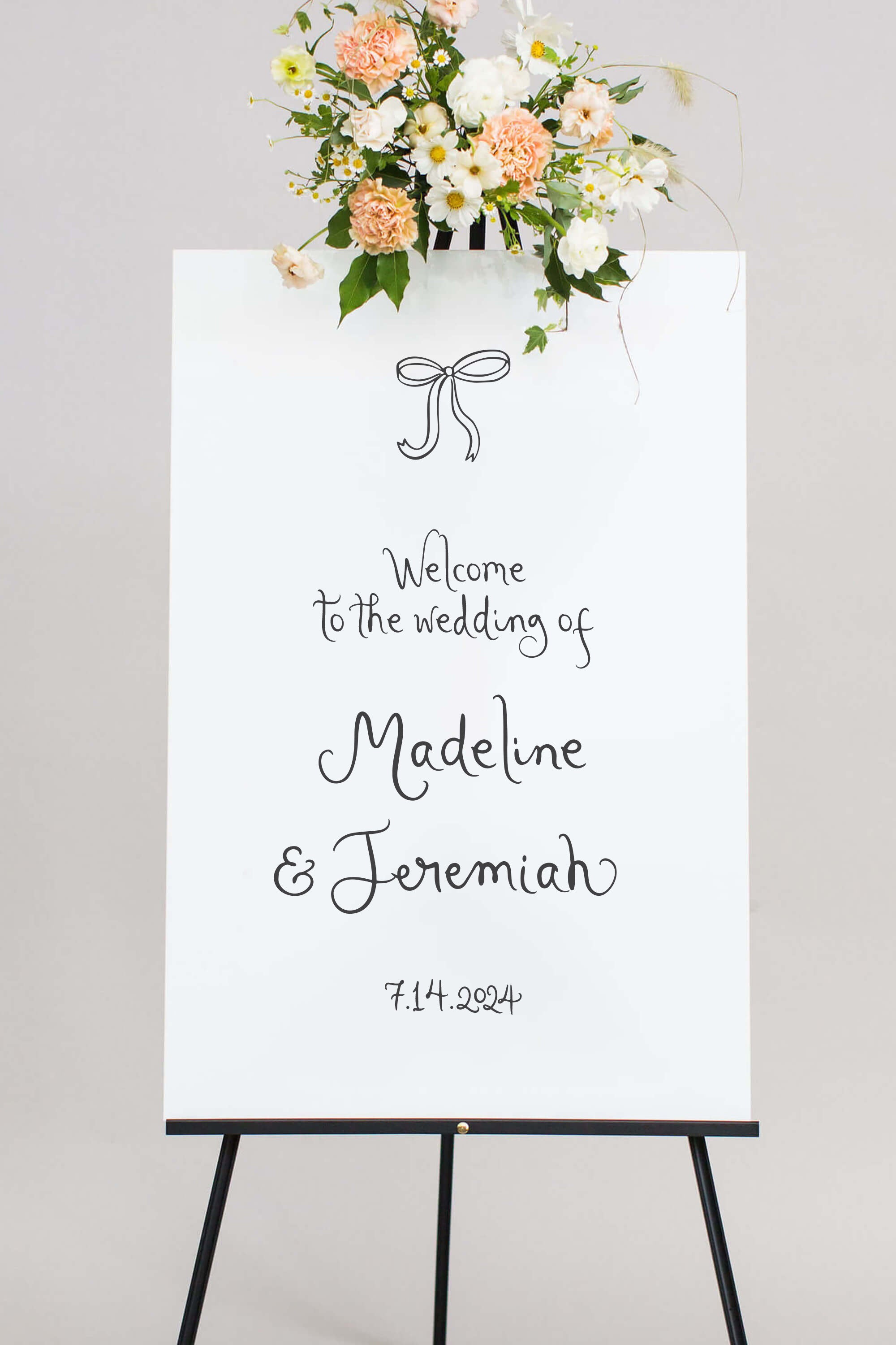 Outdoor Wedding Sign