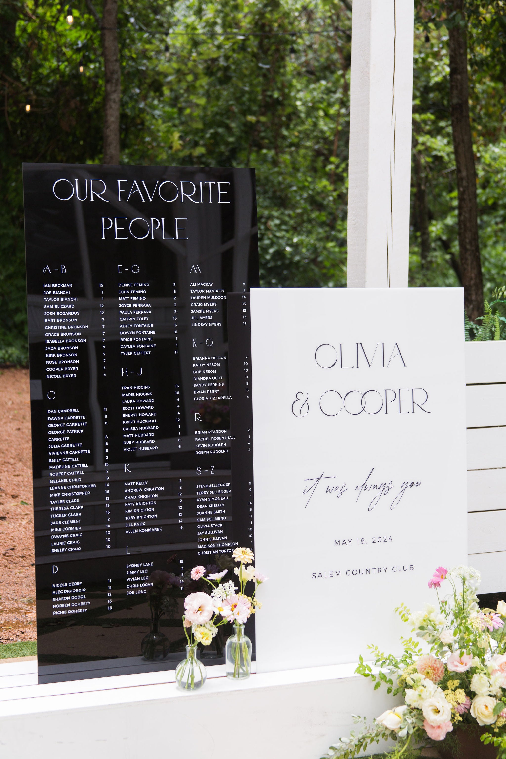 Reception Signs