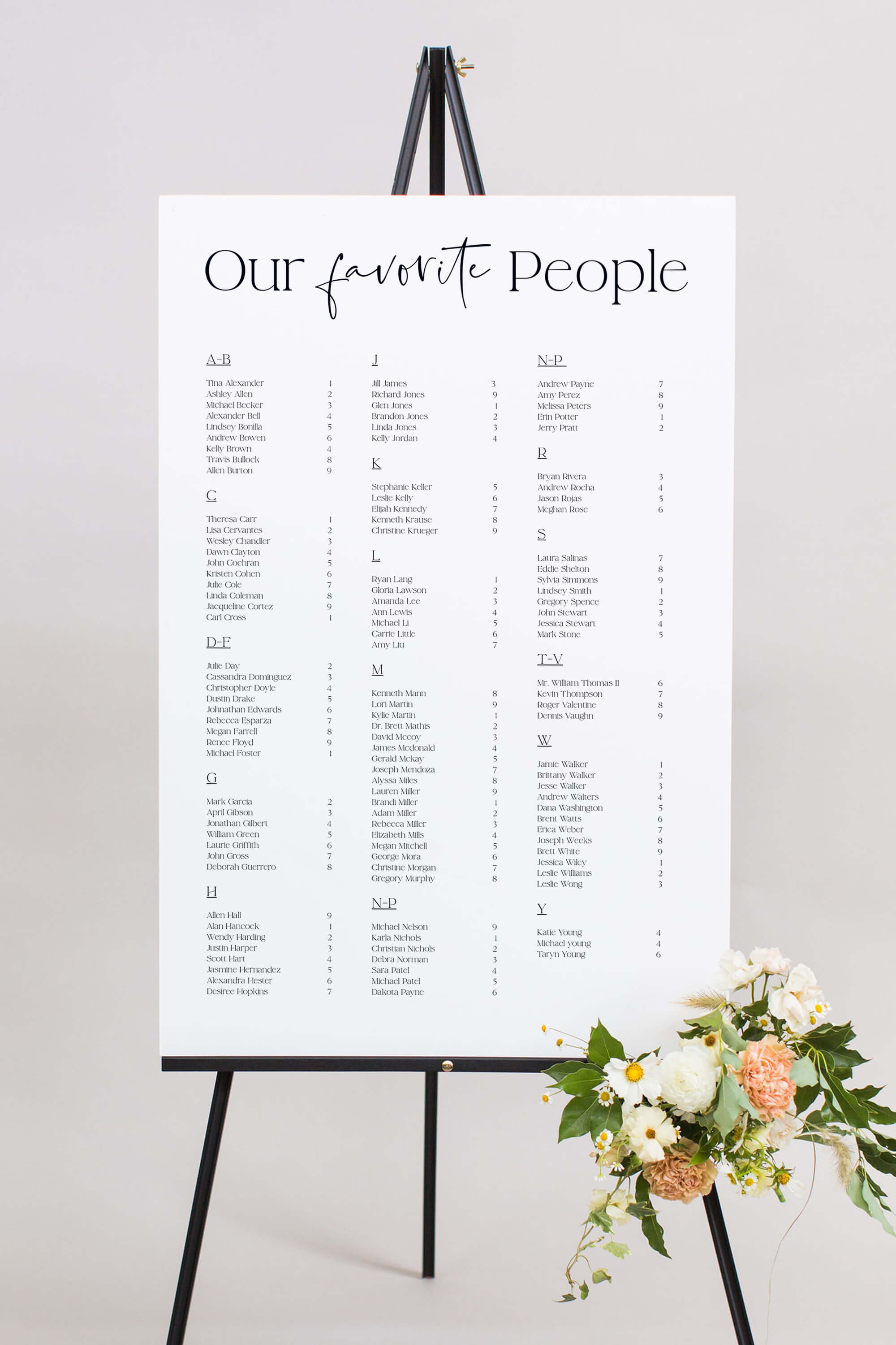 Seating Chart Ideas Lily Roe Co