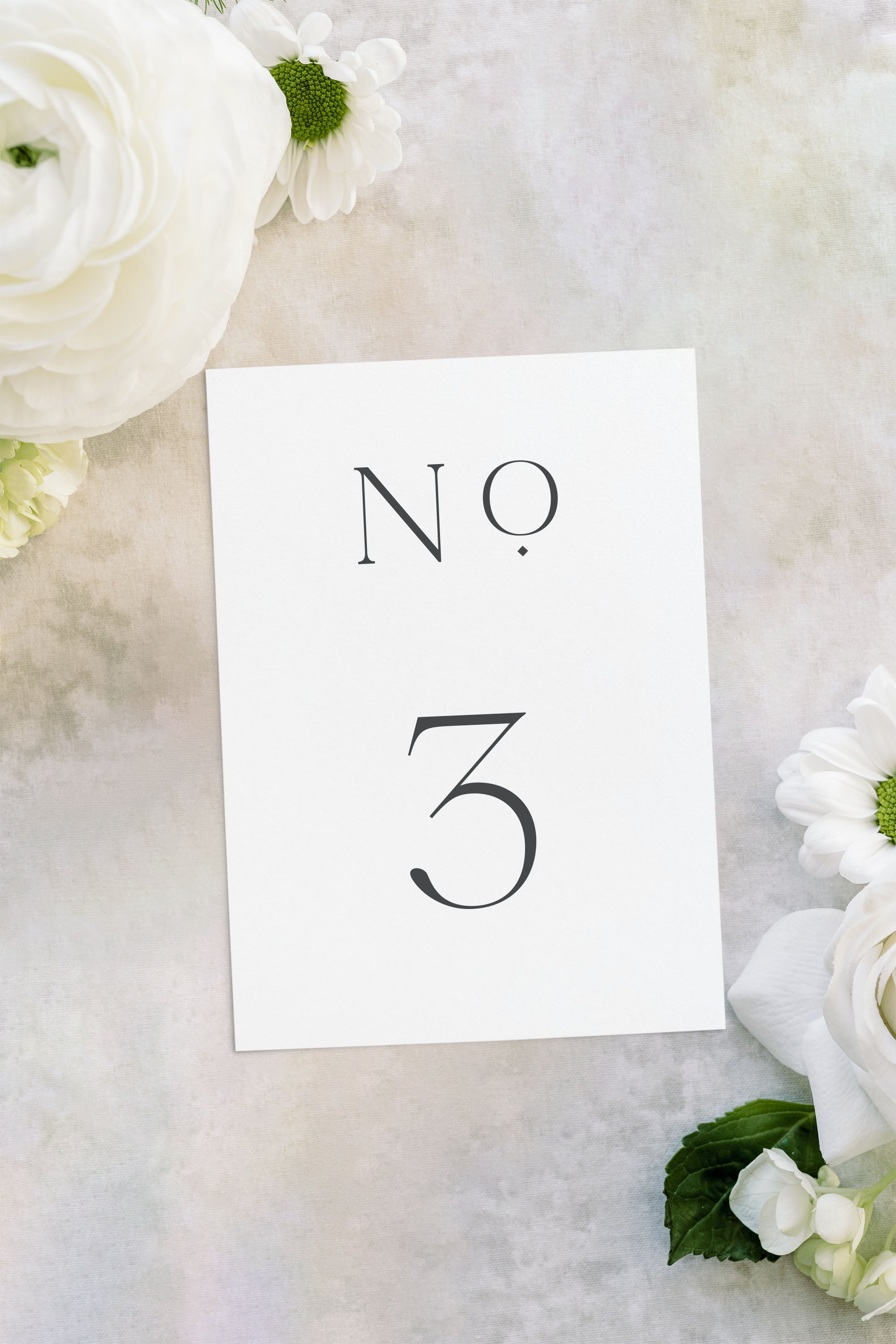 The Slate Wedding Table Numbers