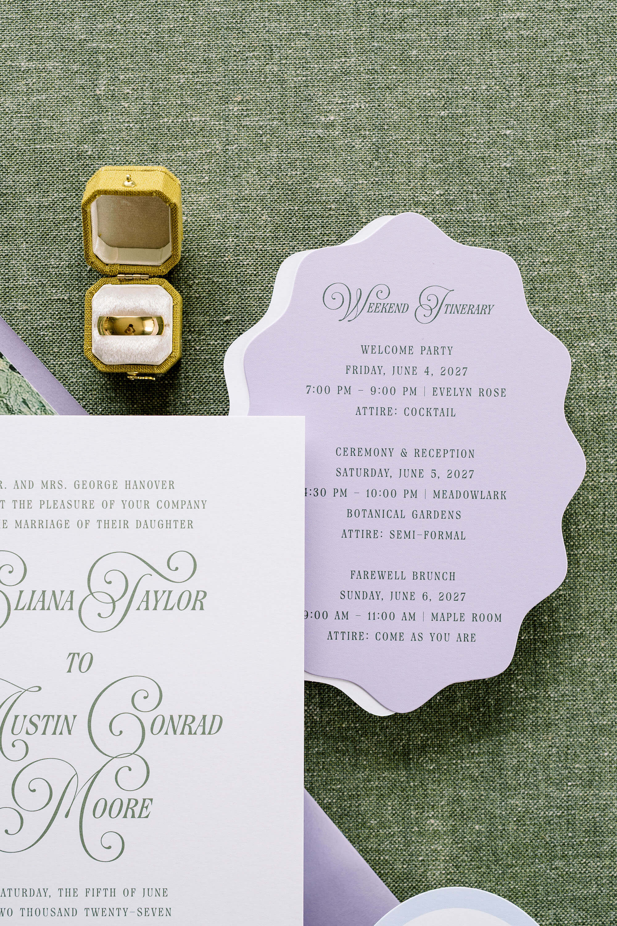 The Eden Wedding Invitation Sample Kit | Luxe & Layered