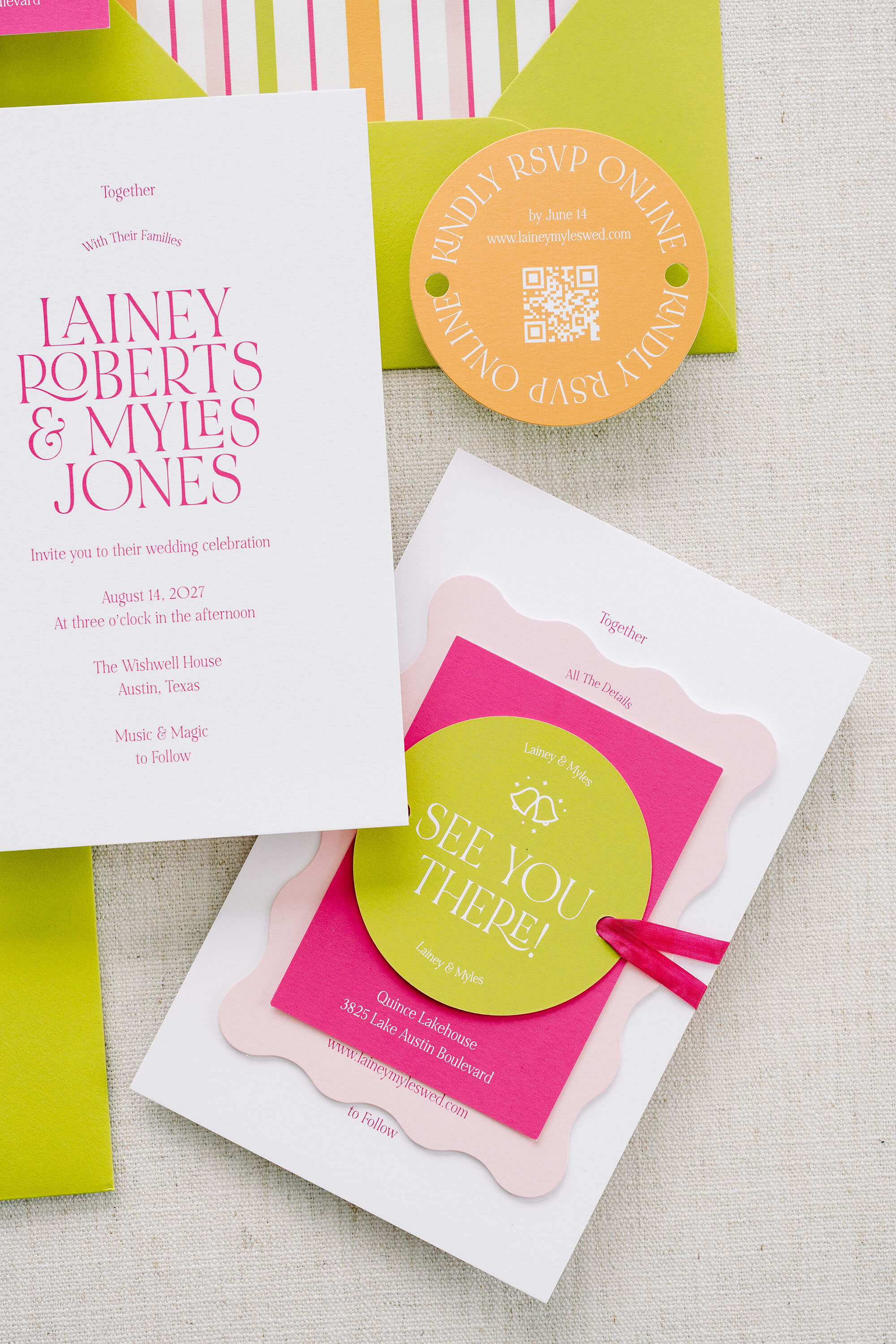 The Fruit Punch Wedding Invitation Sample Kit | Luxe & Layered