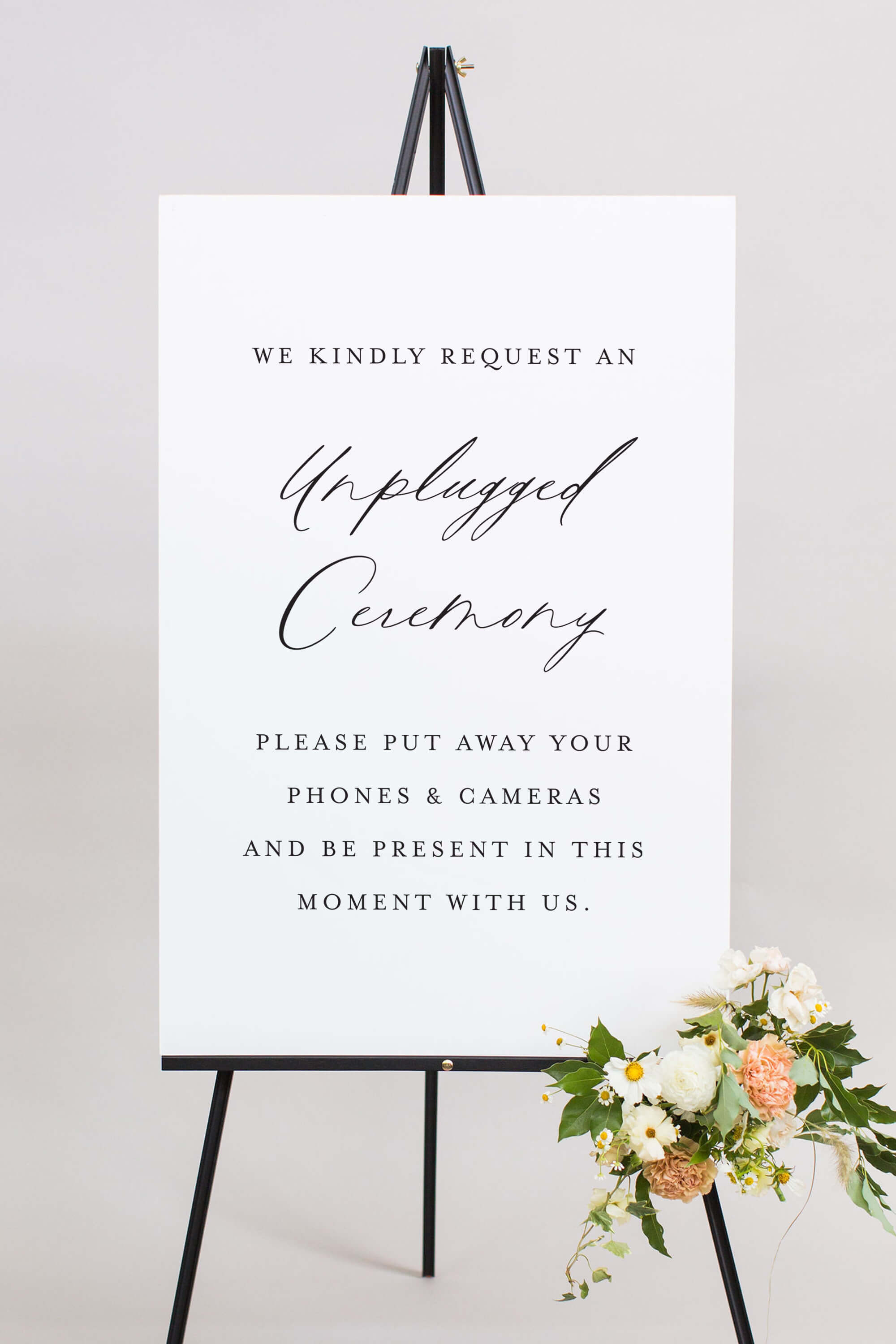 Unplugged Wedding Sign Lily Roe Co.