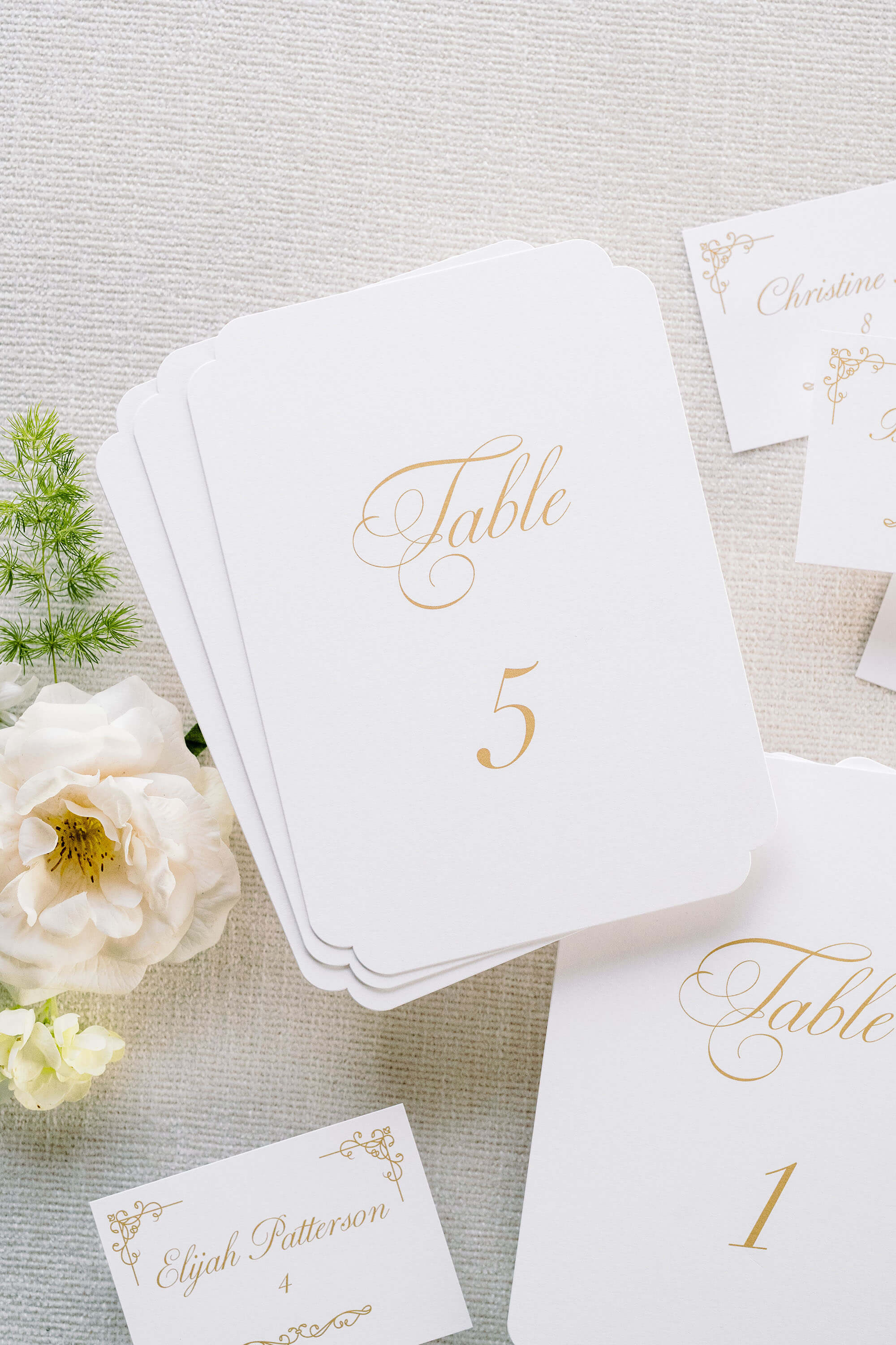 Vintage Table Numbers