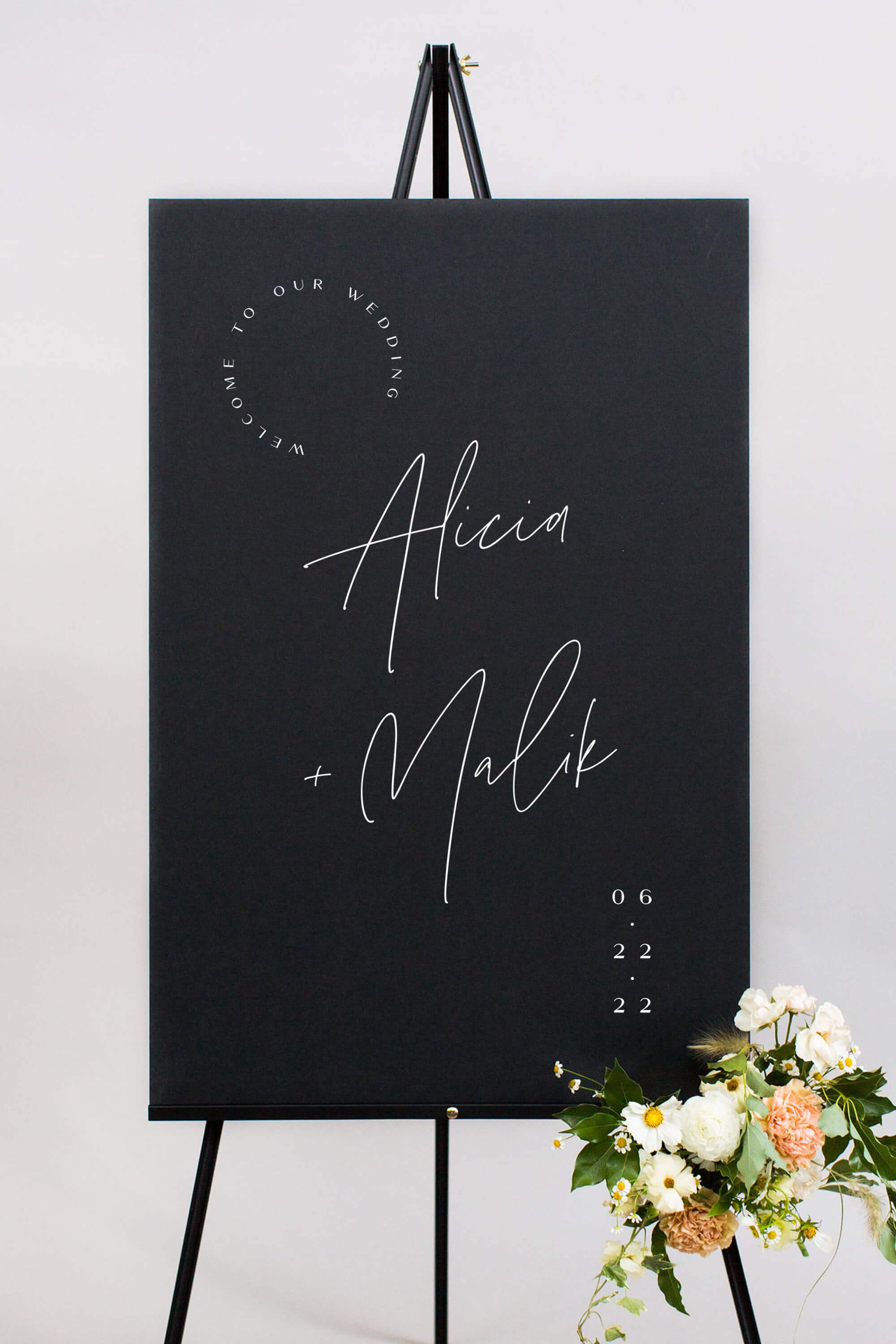 Wedding Board Black Foamboard Lily Roe Co