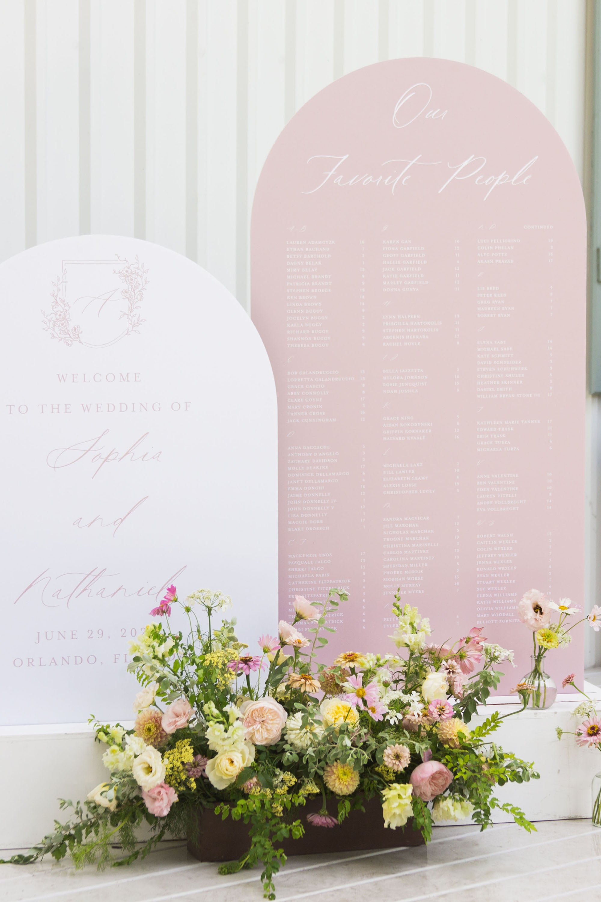 Wedding Ceremony Welcome Sign Set