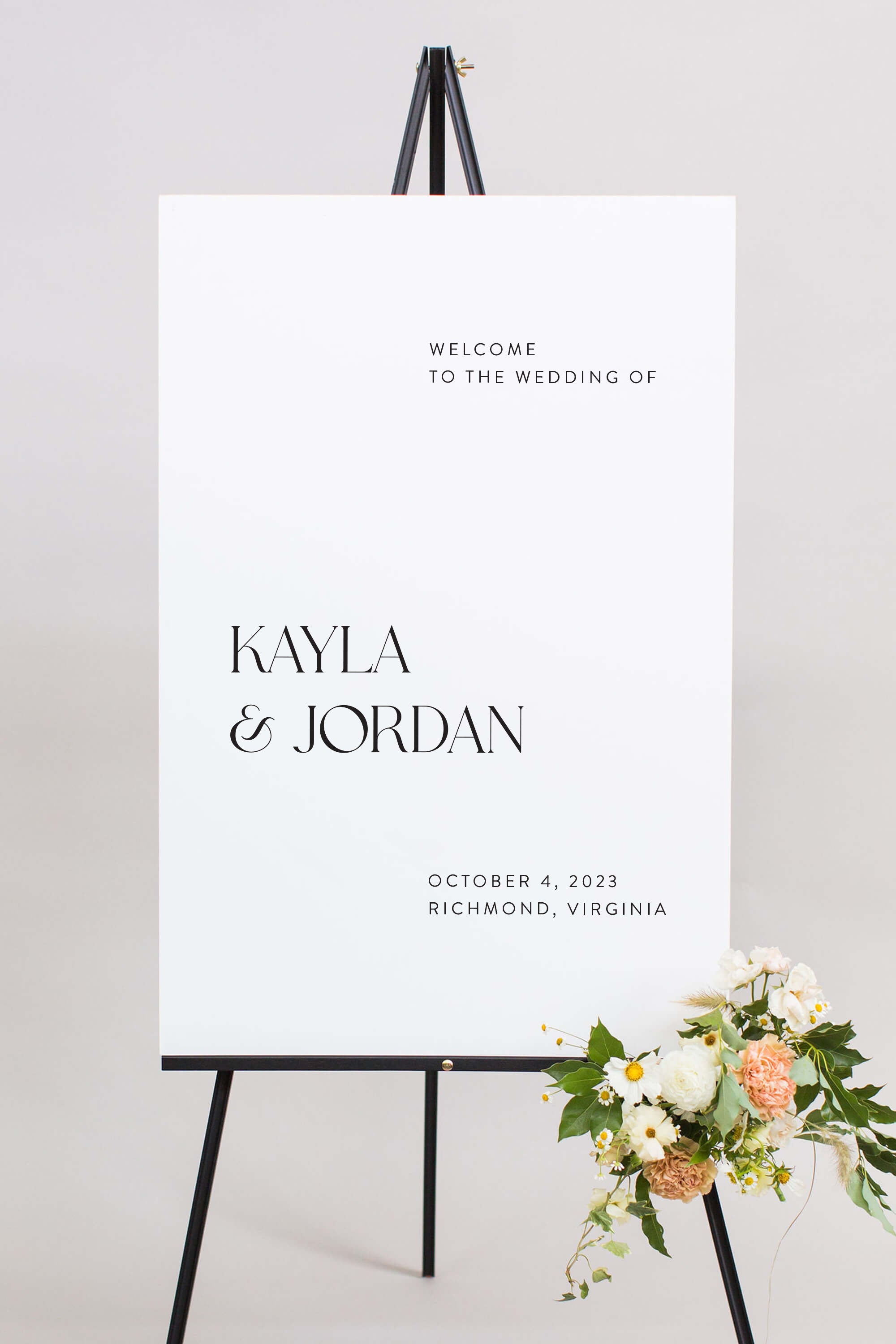 Wedding Easel Sign