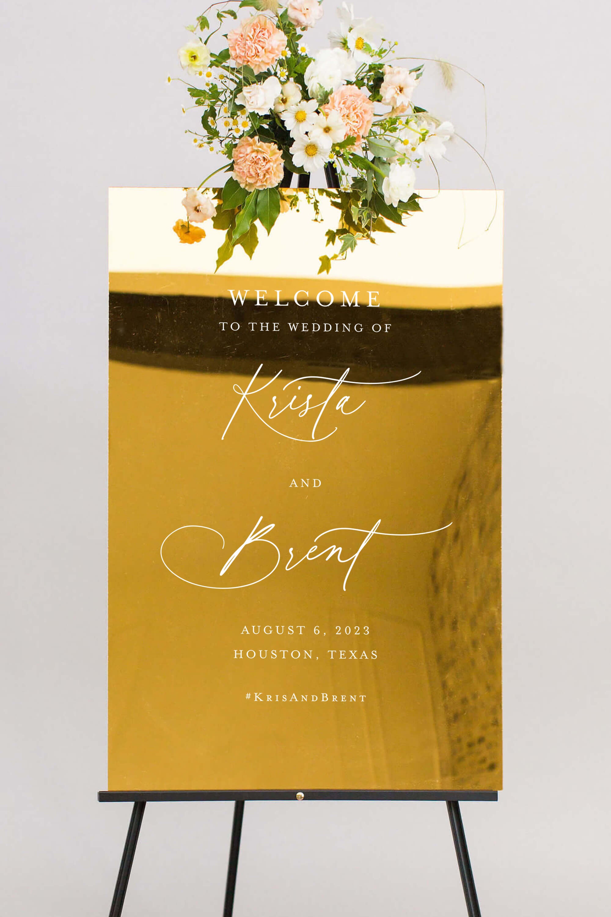 Wedding Mirror Sign Lily Roe Co.