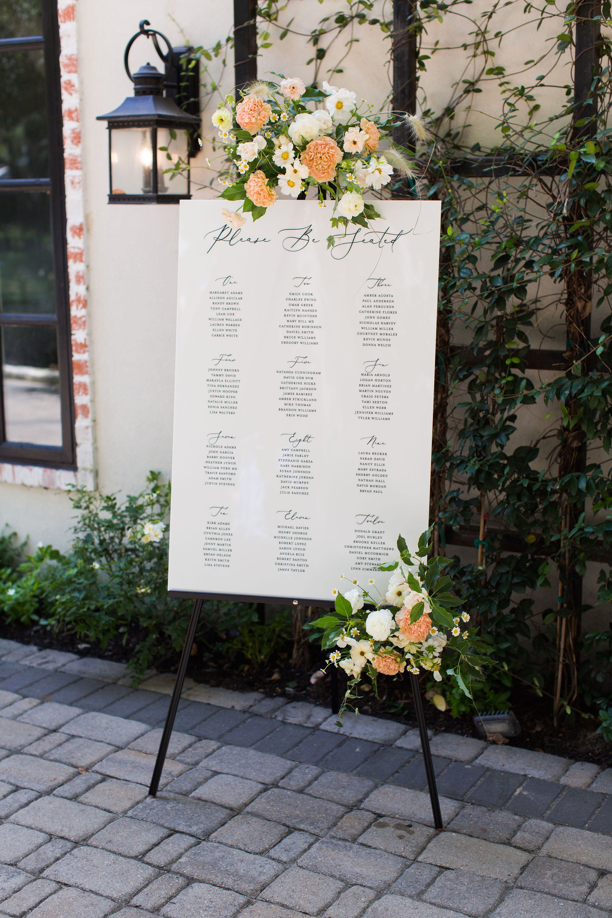 Wedding Seating Chart Ideas
