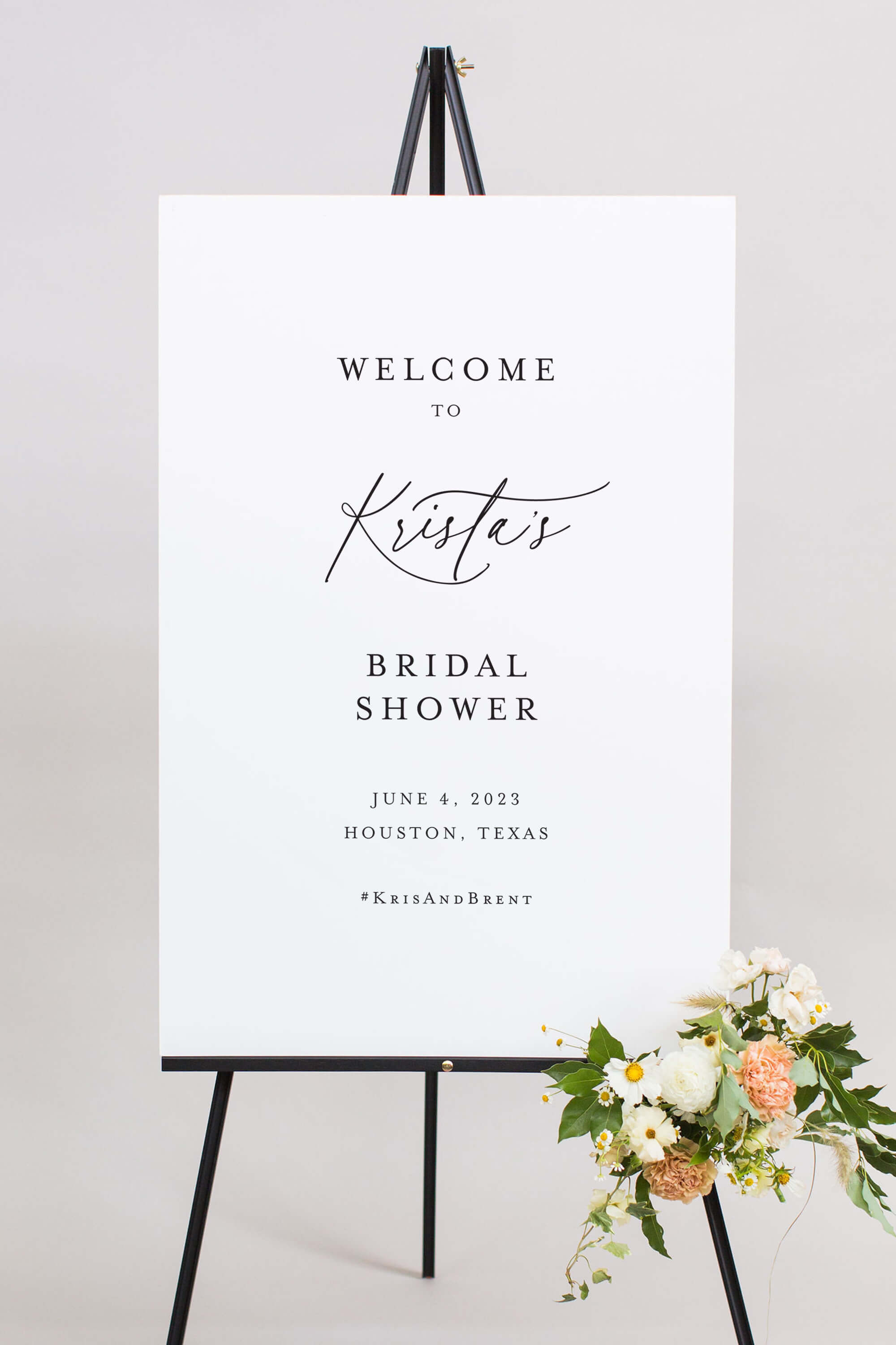Wedding Shower Welcome Sign | The Krista