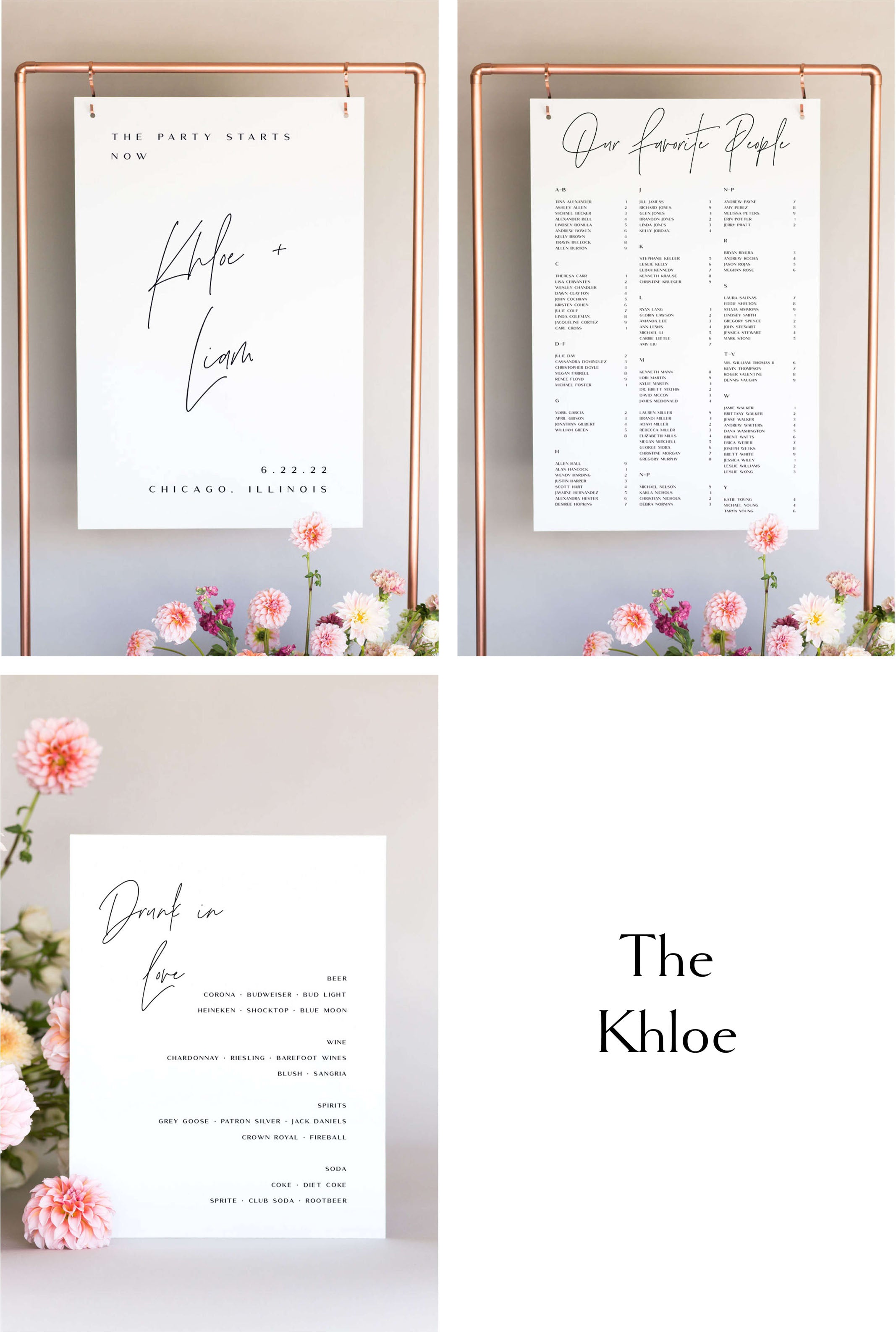 The Luxe Wedding Sign Package