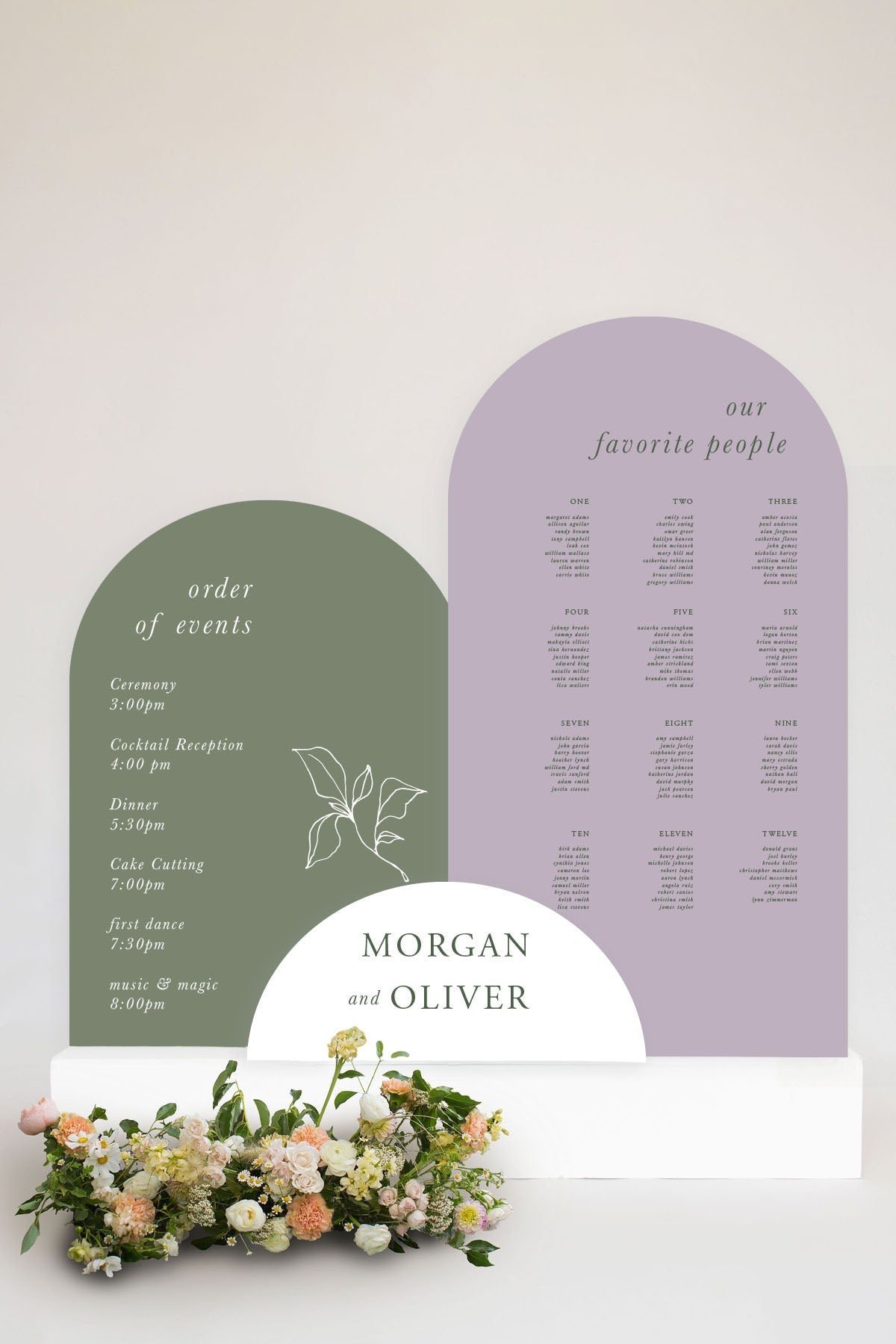 Wedding Sign Lilac
