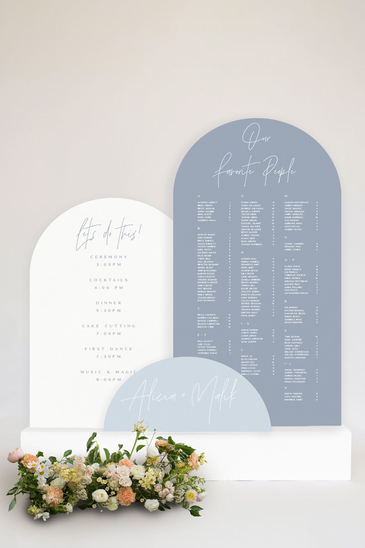 Wedding Signage Set Lily Roe co.