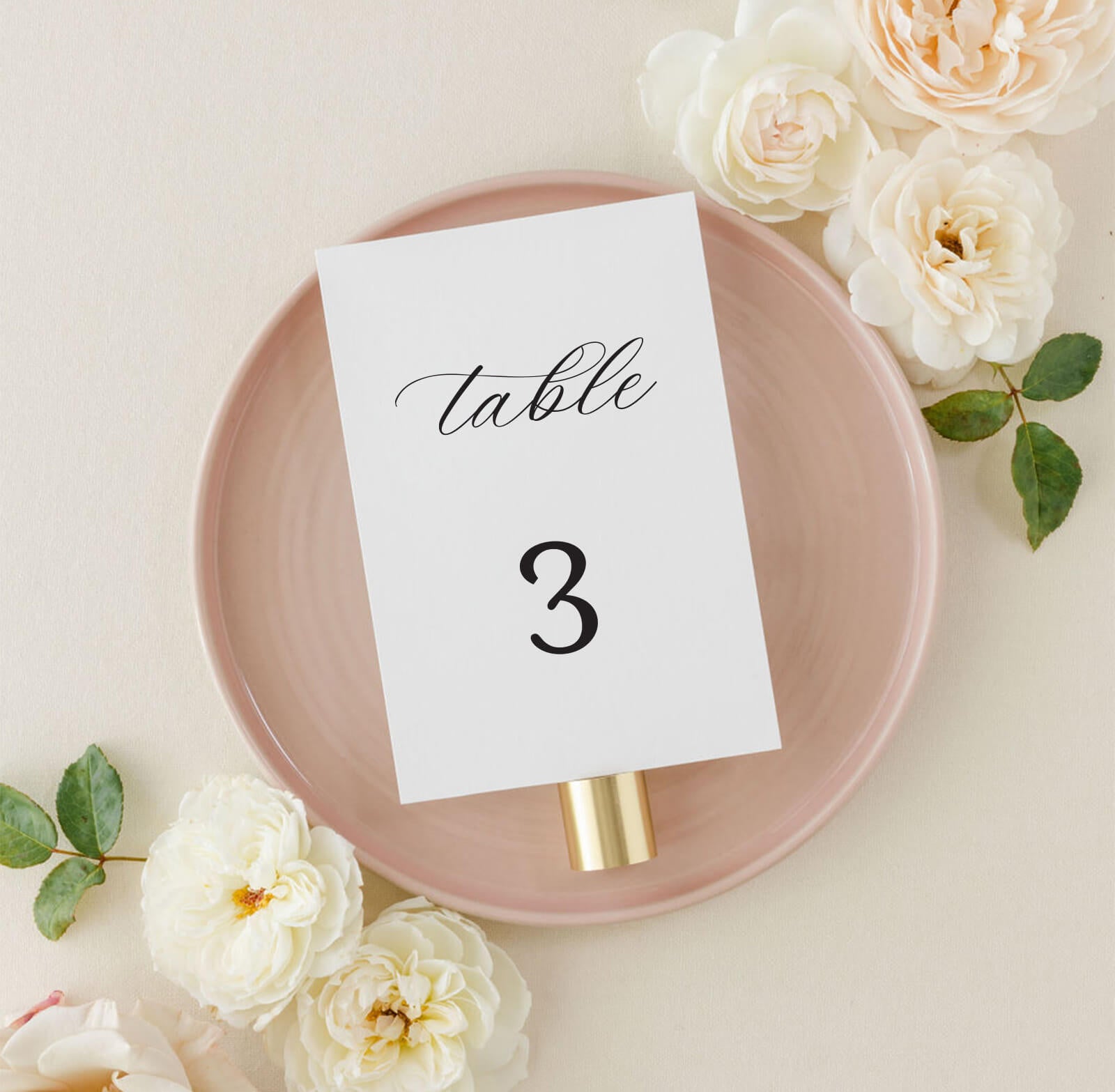 Wedding Table Number Cards Lily Roe Co.
