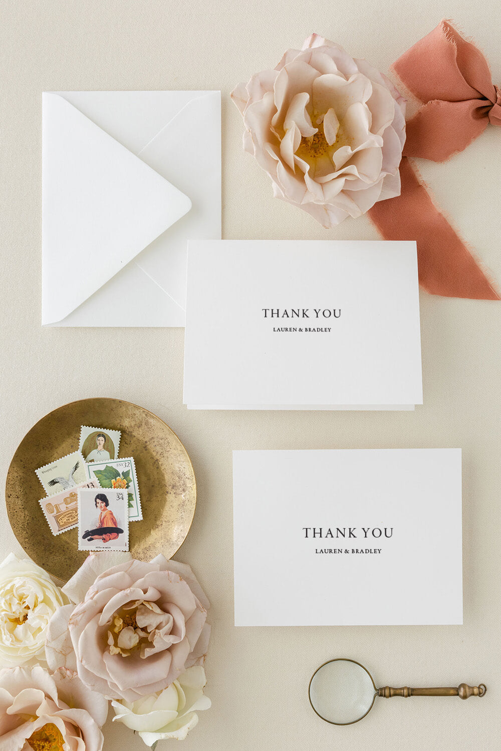 Wedding Thank factory You Cards - Letterpress - Professionally Customized