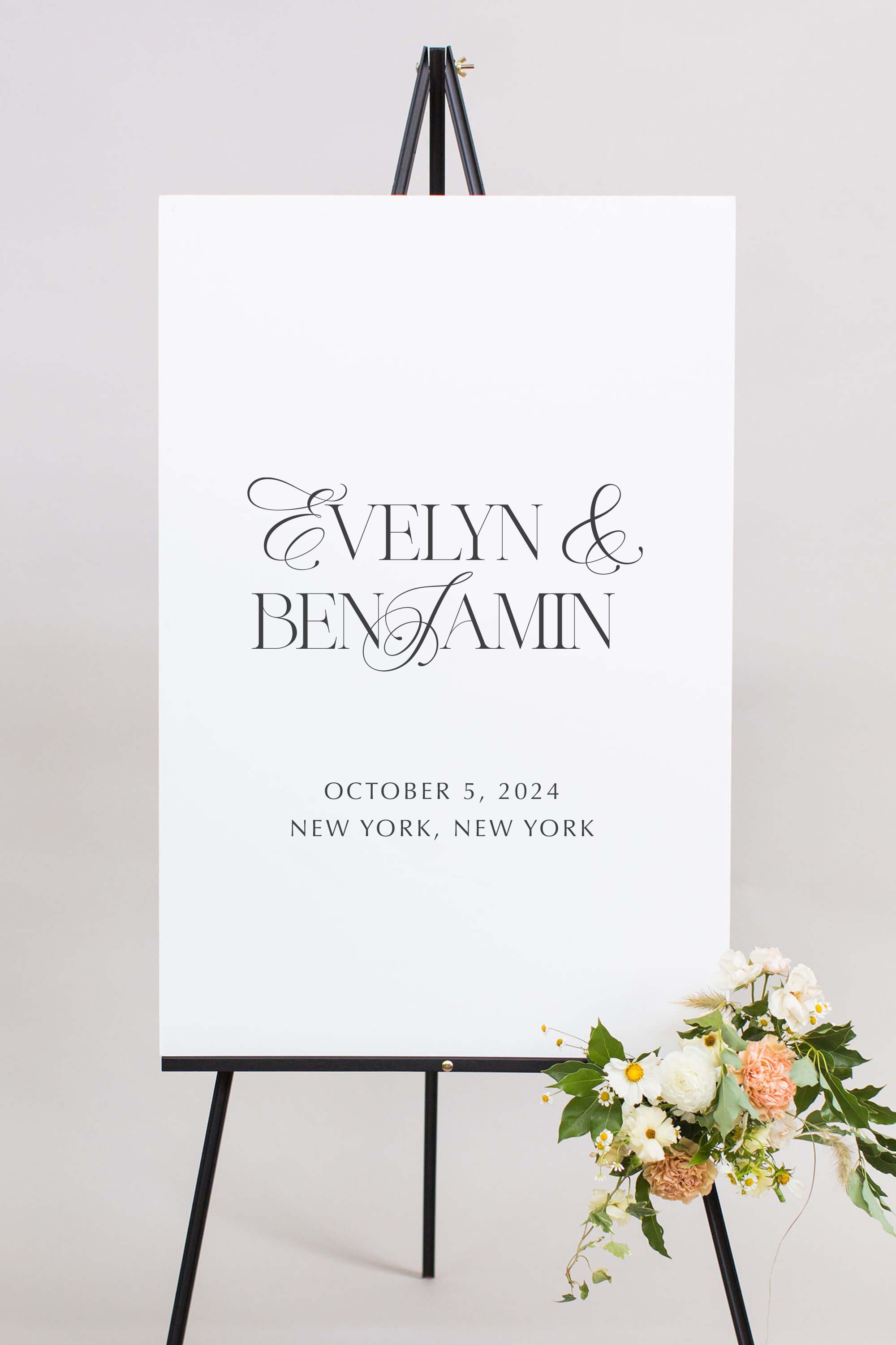 Wedding welcome sign