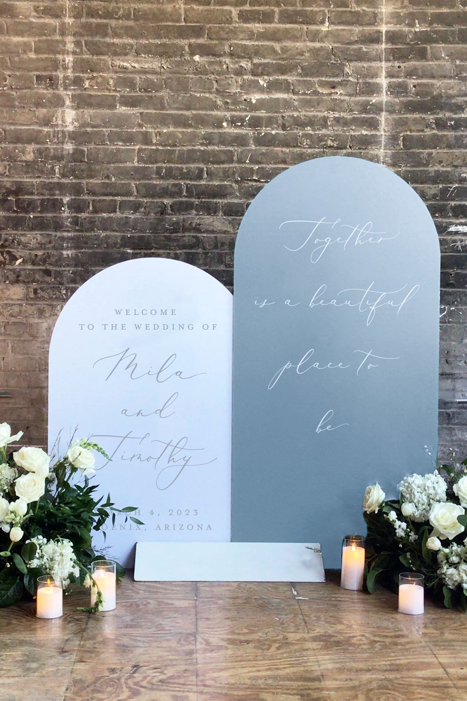 Arch Wedding Sign Set