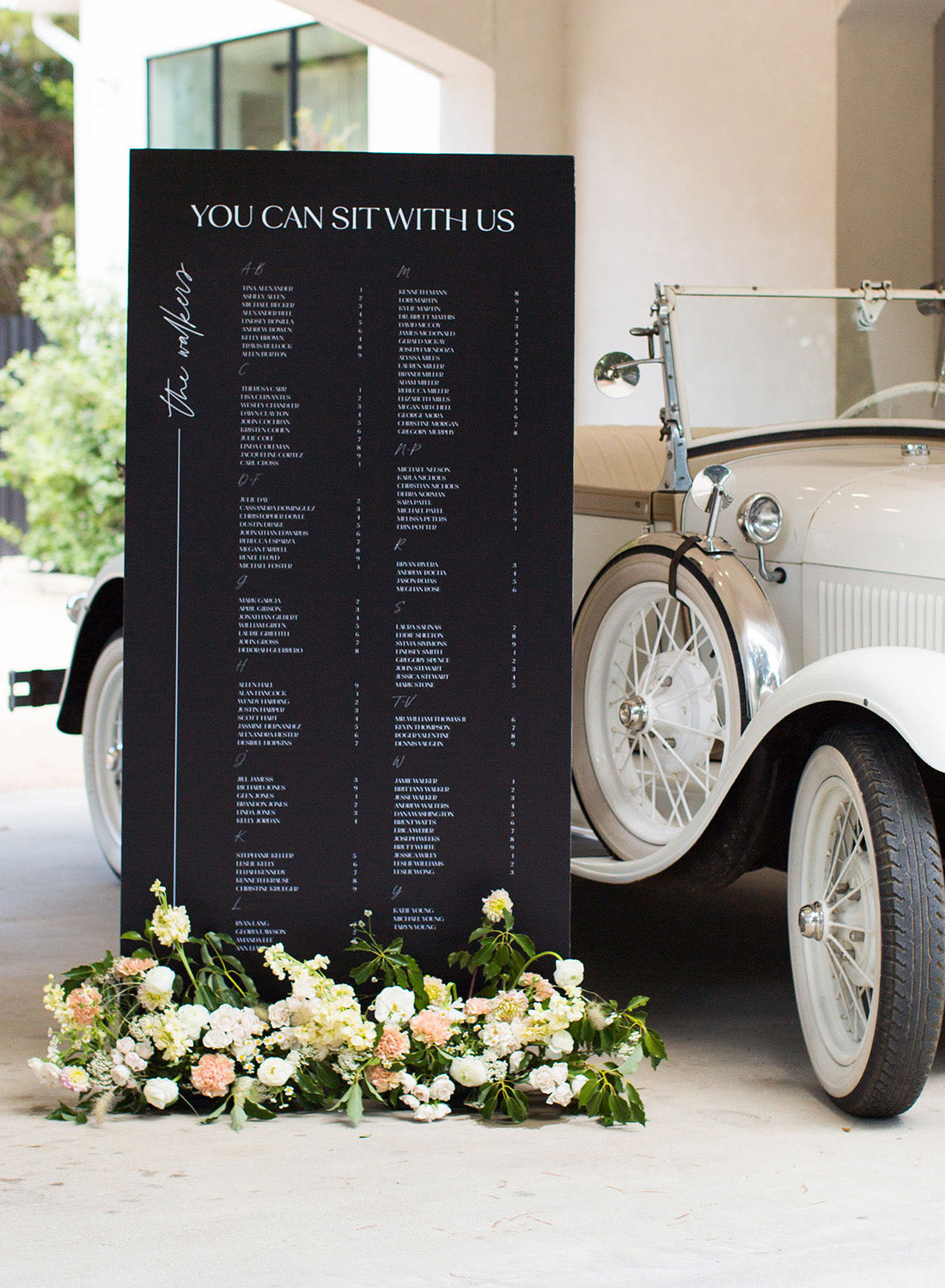 Wedding Seating Chart | The Hannah