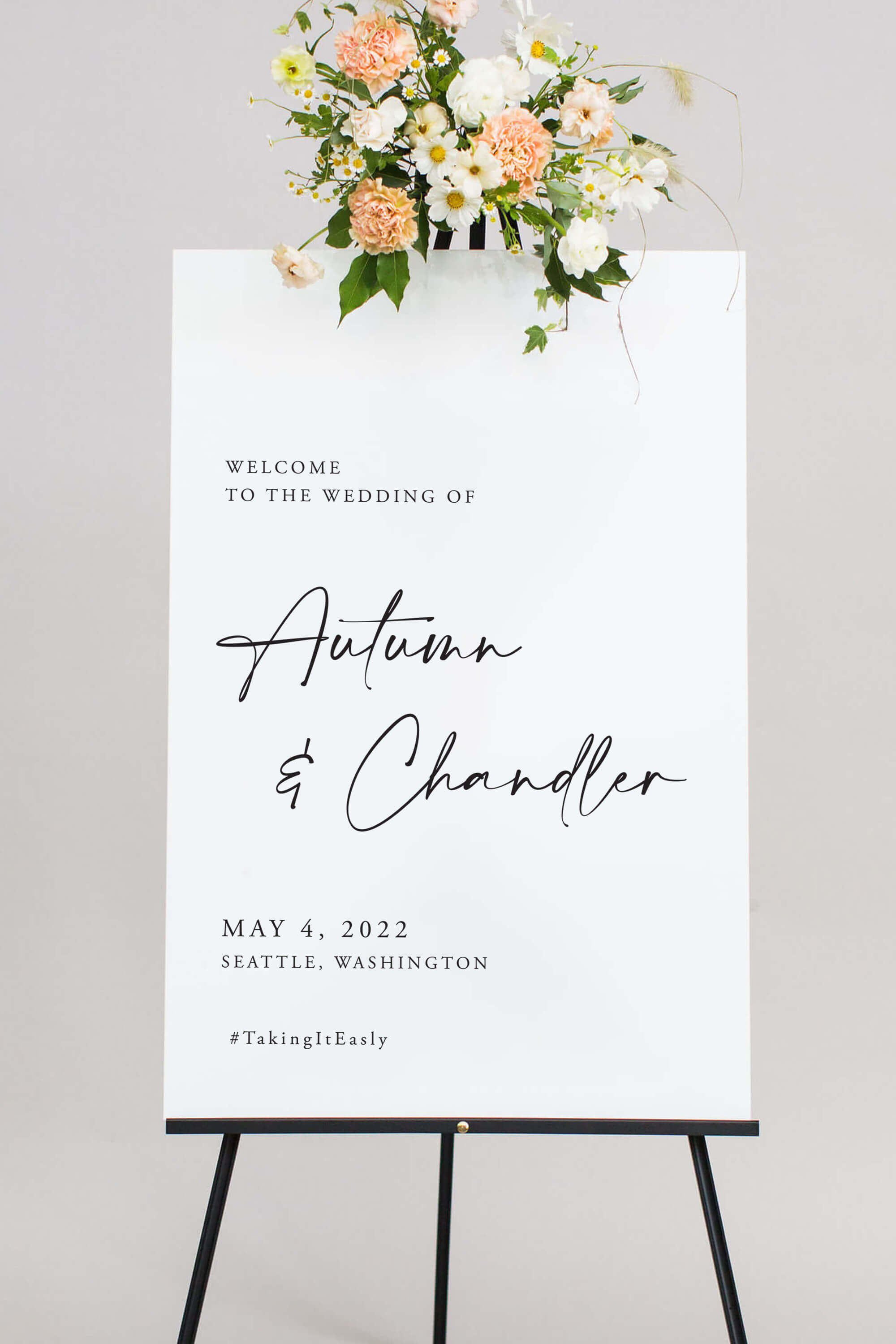 Welcome Wedding Sign Acrylic Lily Roe Co.