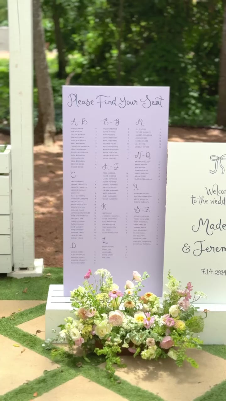 Garden Wedding Signage