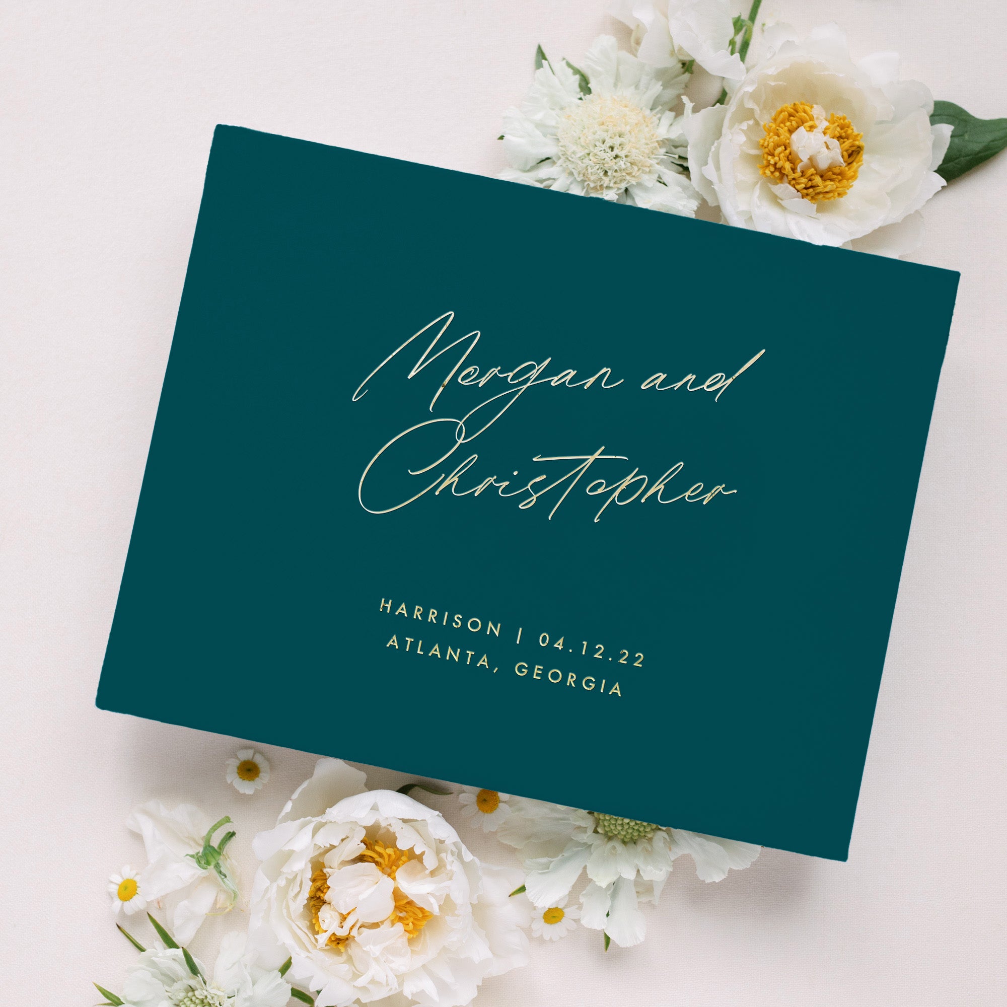 Emerald Green Best Wedding Guest Book Lily Roe Co